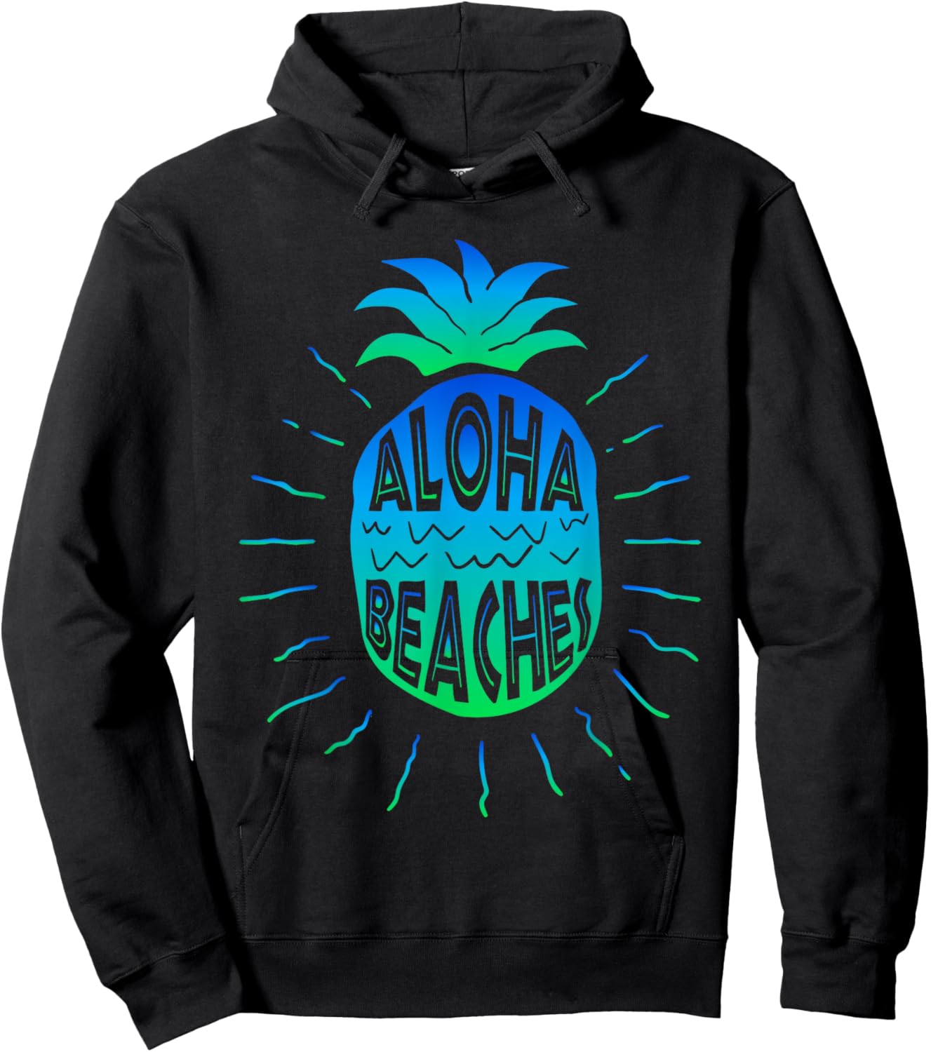 Aloha Beaches | Hawaii Beach Summer Vacation Men Women Gifts Hoodie - Hoodie | Black