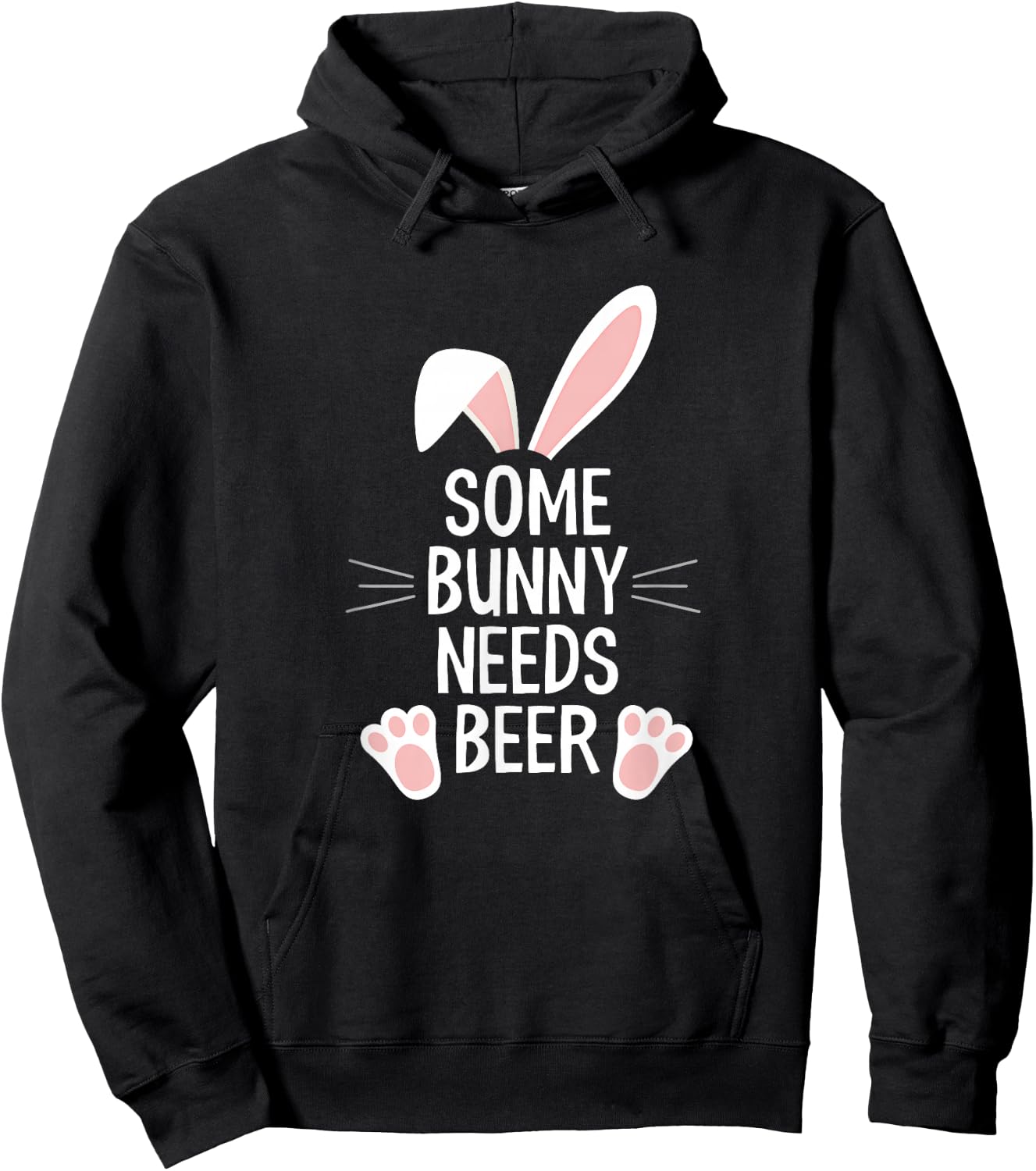 Some bunny needs beer Hoodie - Hoodie | Black