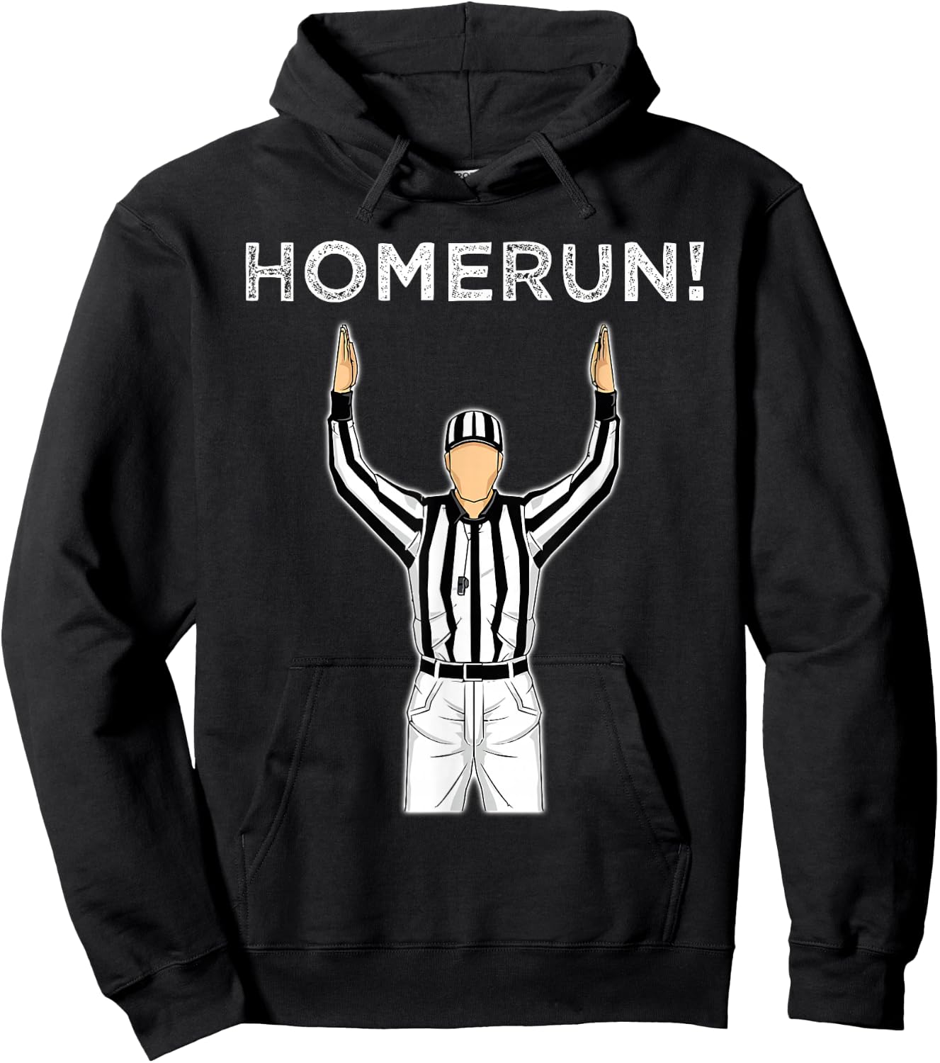 Funny HomeRun Baseball Football Mash Up Hoodie - Hoodie | Black