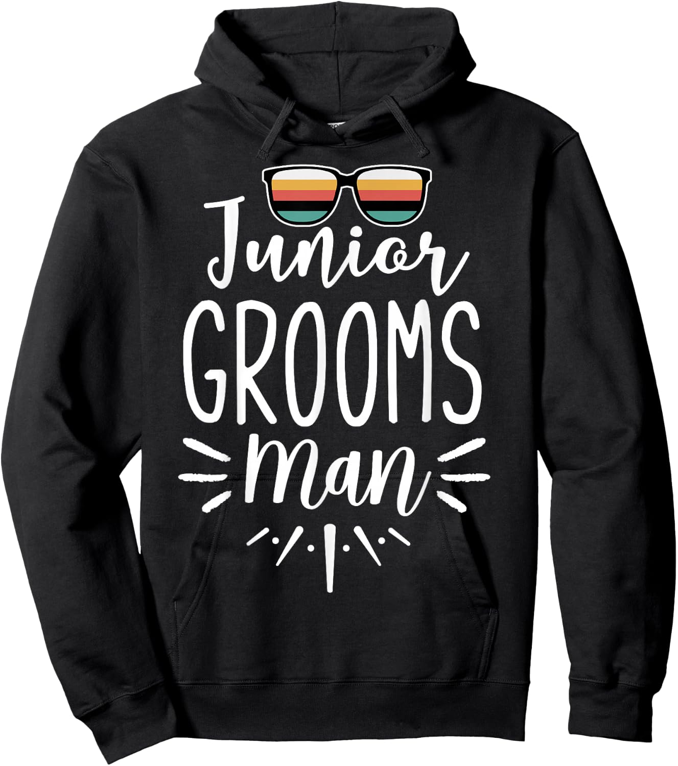 Junior Groomsman Bachelor Party Wedding Party Hoodie - Hoodie | Black