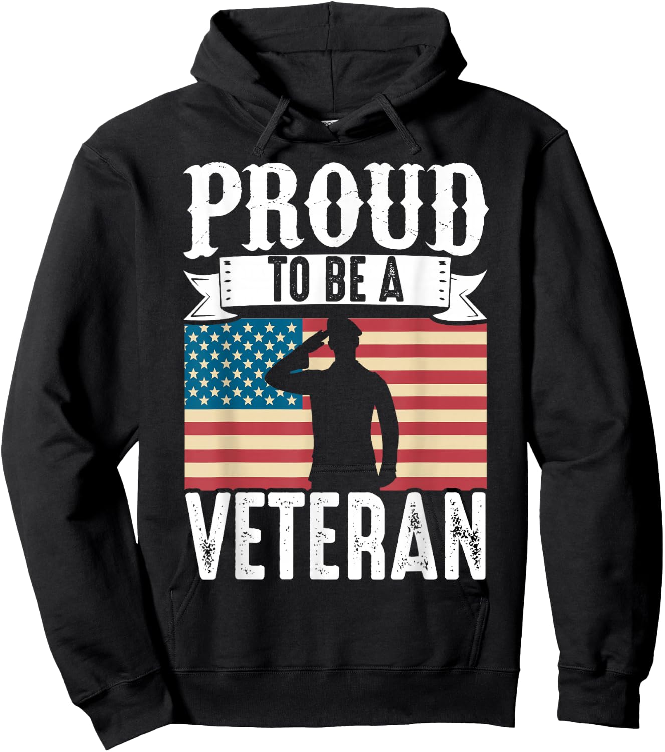 Proud Be A Veteran Of The USA Veteran Veterans Day Hoodie - Hoodie | Black