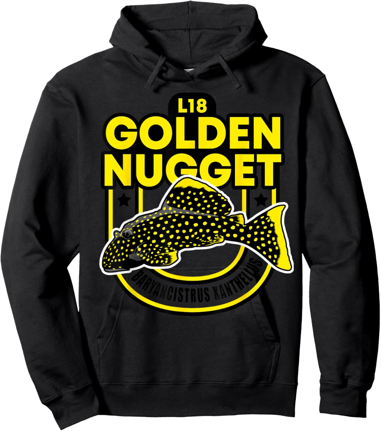 L18 Pleco Catfish Golden Nugget LDA60 L85 L177 Aquarium Hoodie - Hoodie | Black