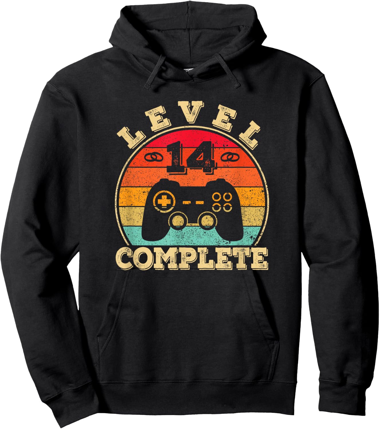 14th Wedding Anniversary | 14 Years Married Man | Level 14 Hoodie - Hoodie | Black