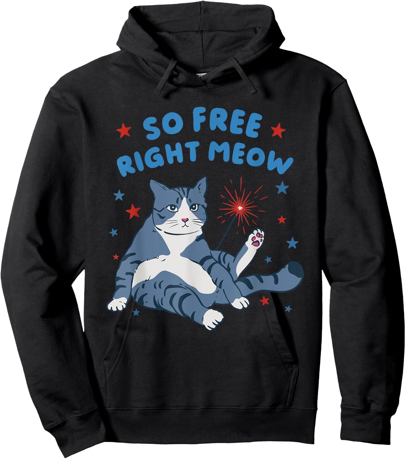 So Free Right Meow Hoodie - Hoodie | Black