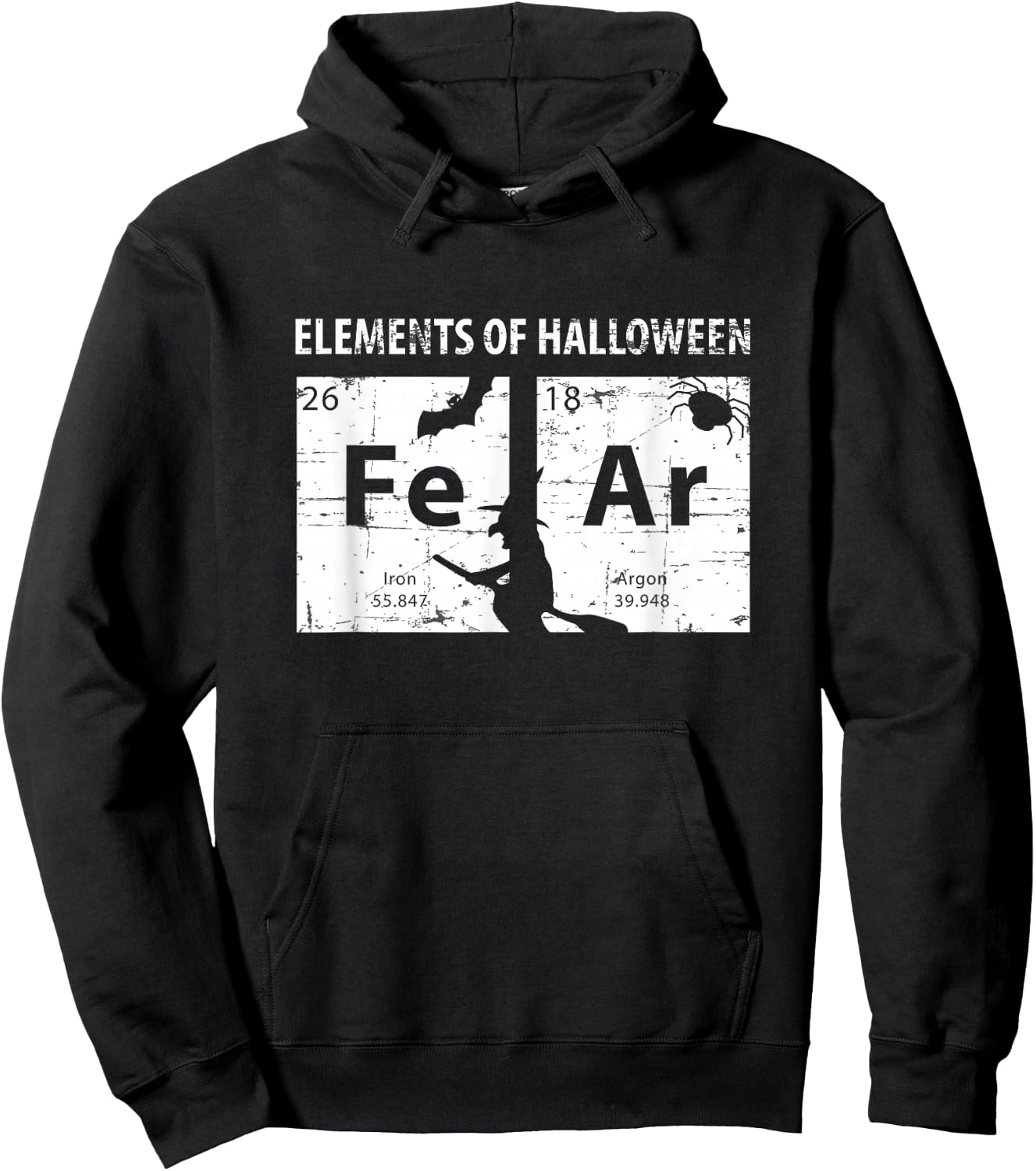 Elements Of Halloween Shirt (FeAr) Periodically Hoodie - Hoodie | Black