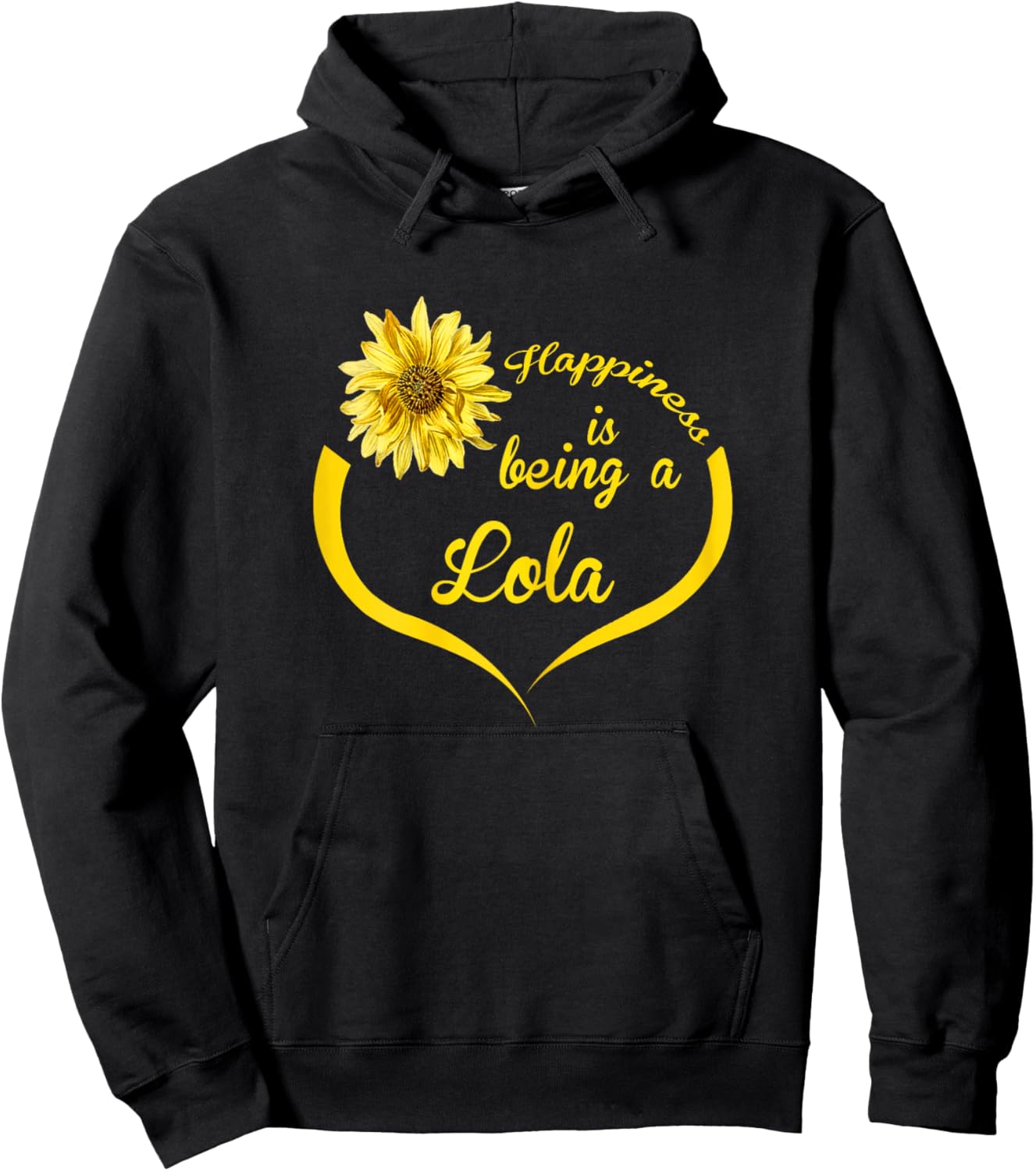 Lola Design: Happiness Is Being A Lola Hoodie - Hoodie | Black