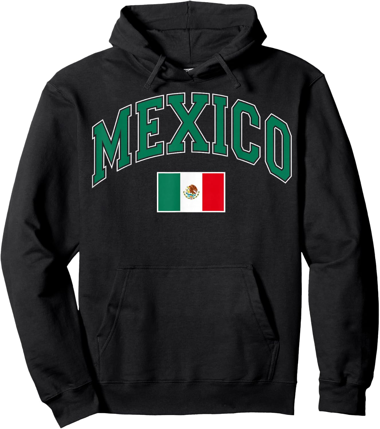 Vintage Mexico Flag Pride Mexican Party Fiesta Men Women Kid Hoodie - Hoodie | Black