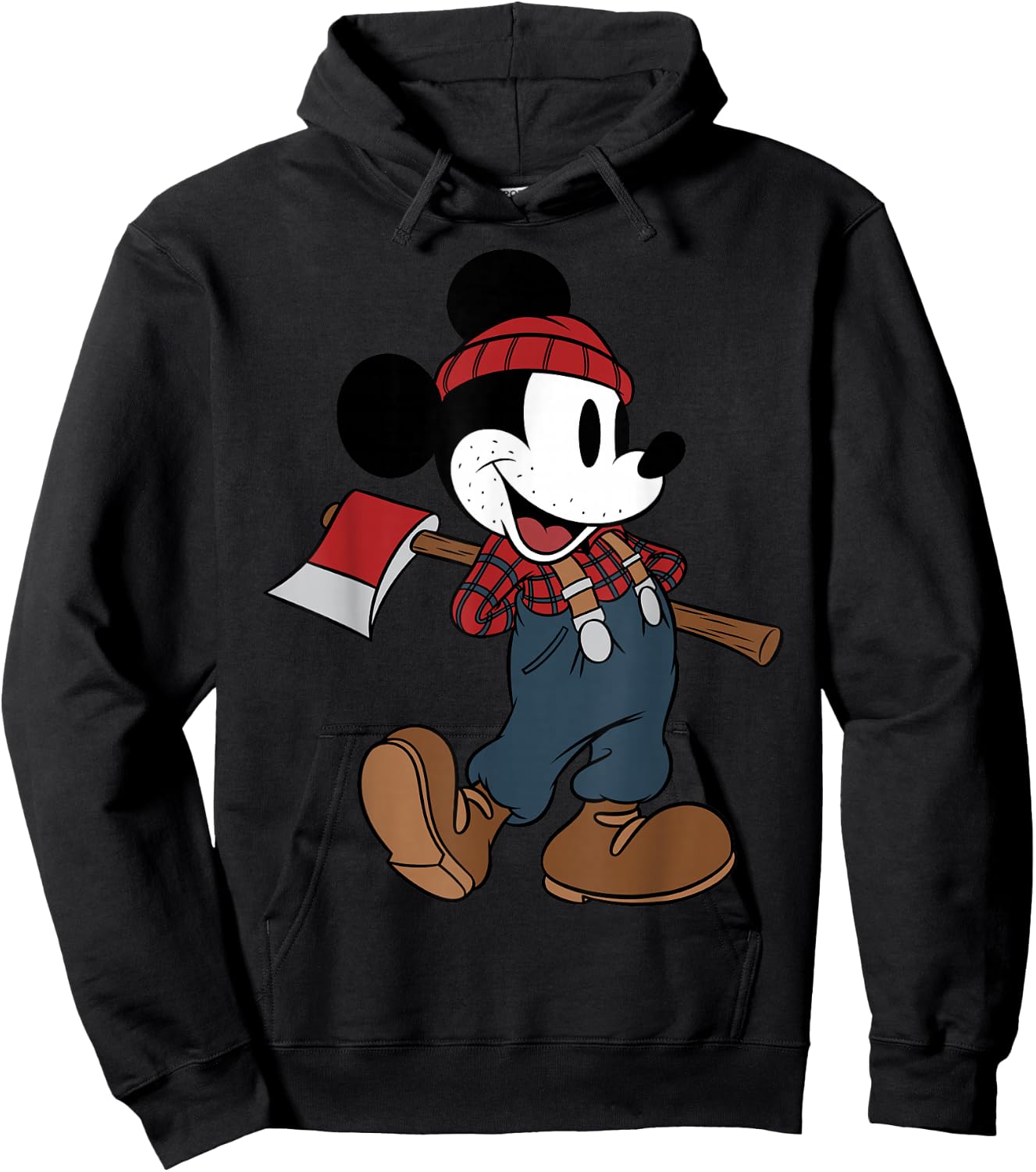 Disney Mickey Mouse Lumberjack Outfit Hoodie - Hoodie | Black