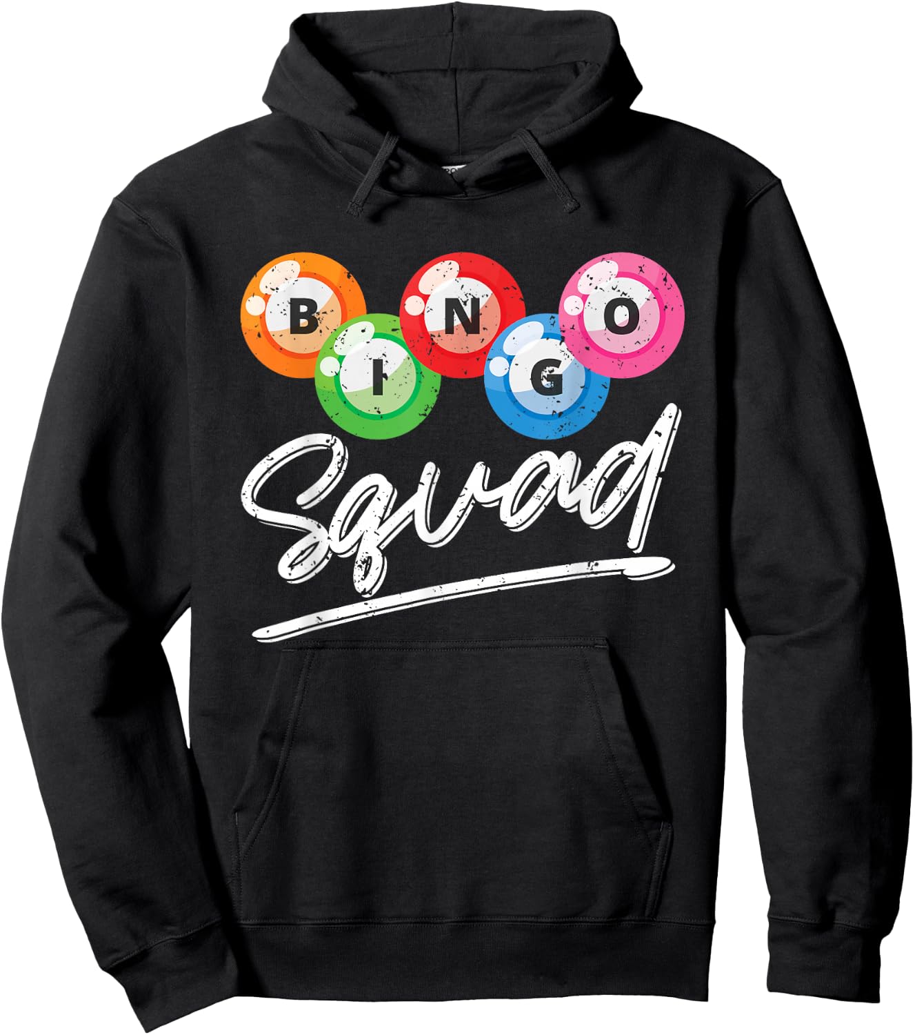 Gambling Bingo Squad Bingo Player Lotto Bingo Caller Bingo Hoodie - Hoodie | Black