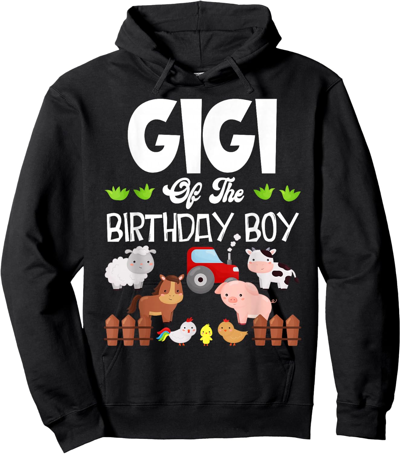 Gigi Of The Birthday Boy Farm Hoodie - Hoodie | Black