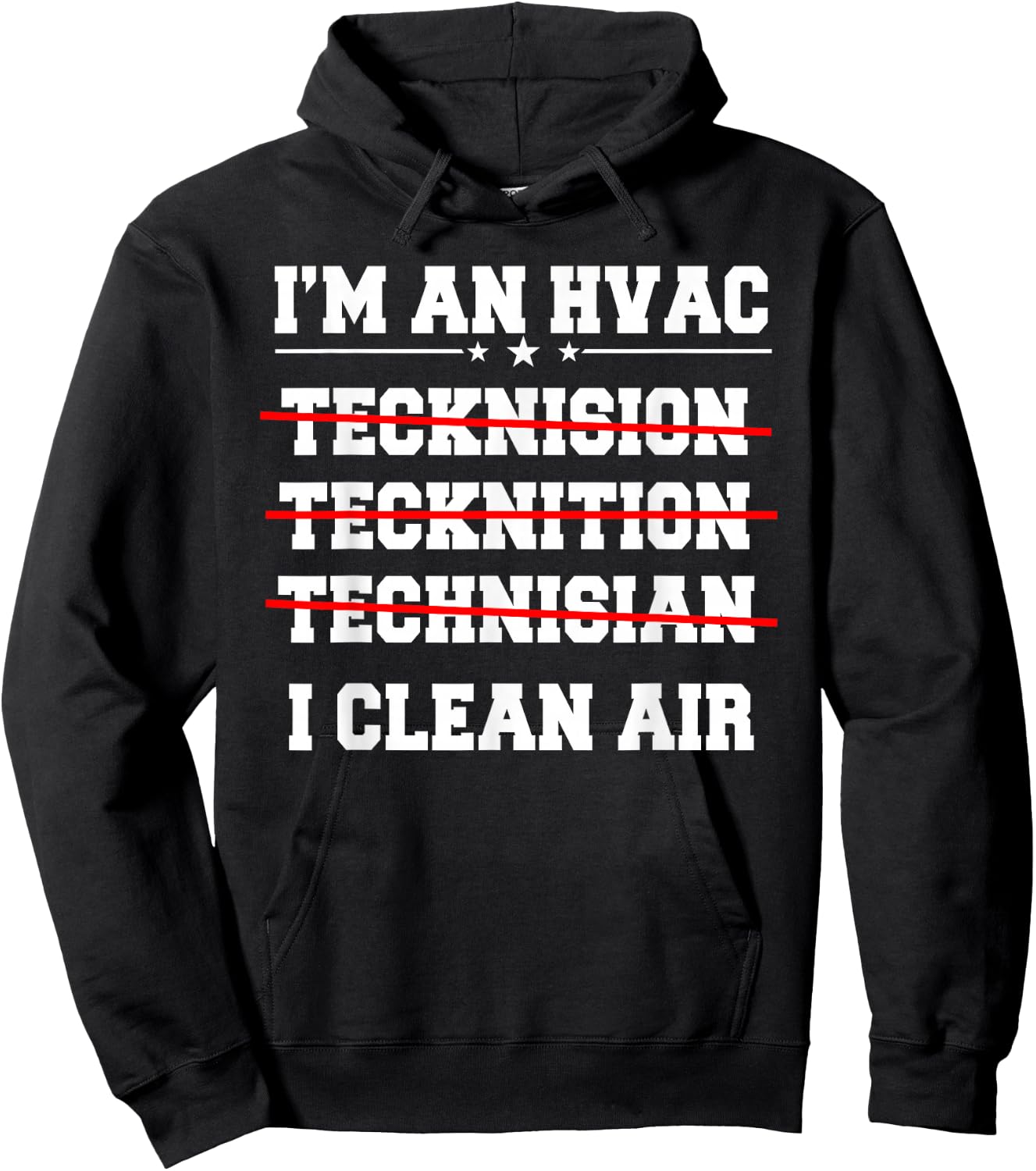 HVAC Technician Service HVACR Tech Work Mechanic Installer Hoodie - Hoodie | Black