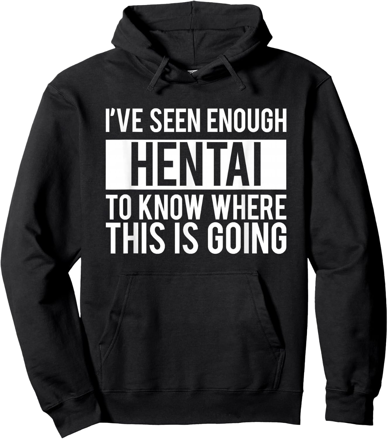 Funny Hentai Anime - I Know Where This IS Going Hoodie - Hoodie | Black