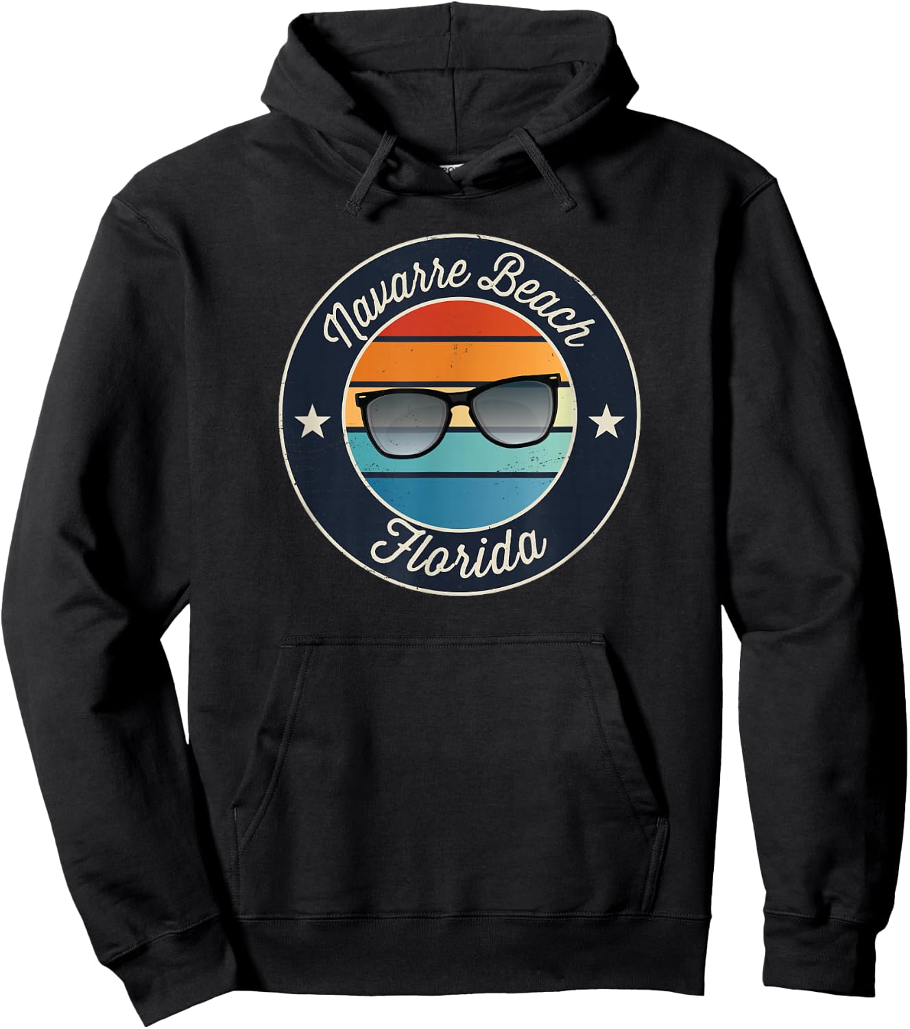 Navarre Beach Florida Souvenir Graphic Hoodie - Hoodie | Black