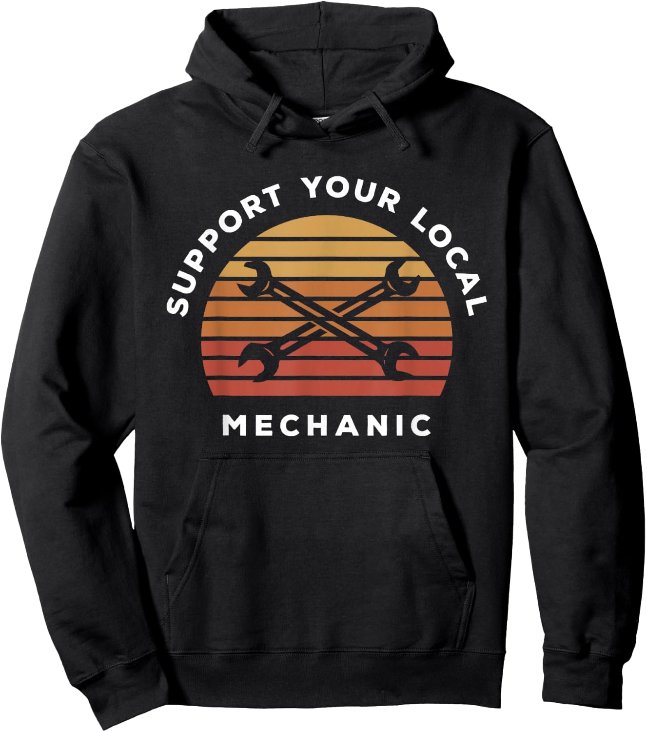 Support Your Local Mechanic Hoodie - Hoodie | Black