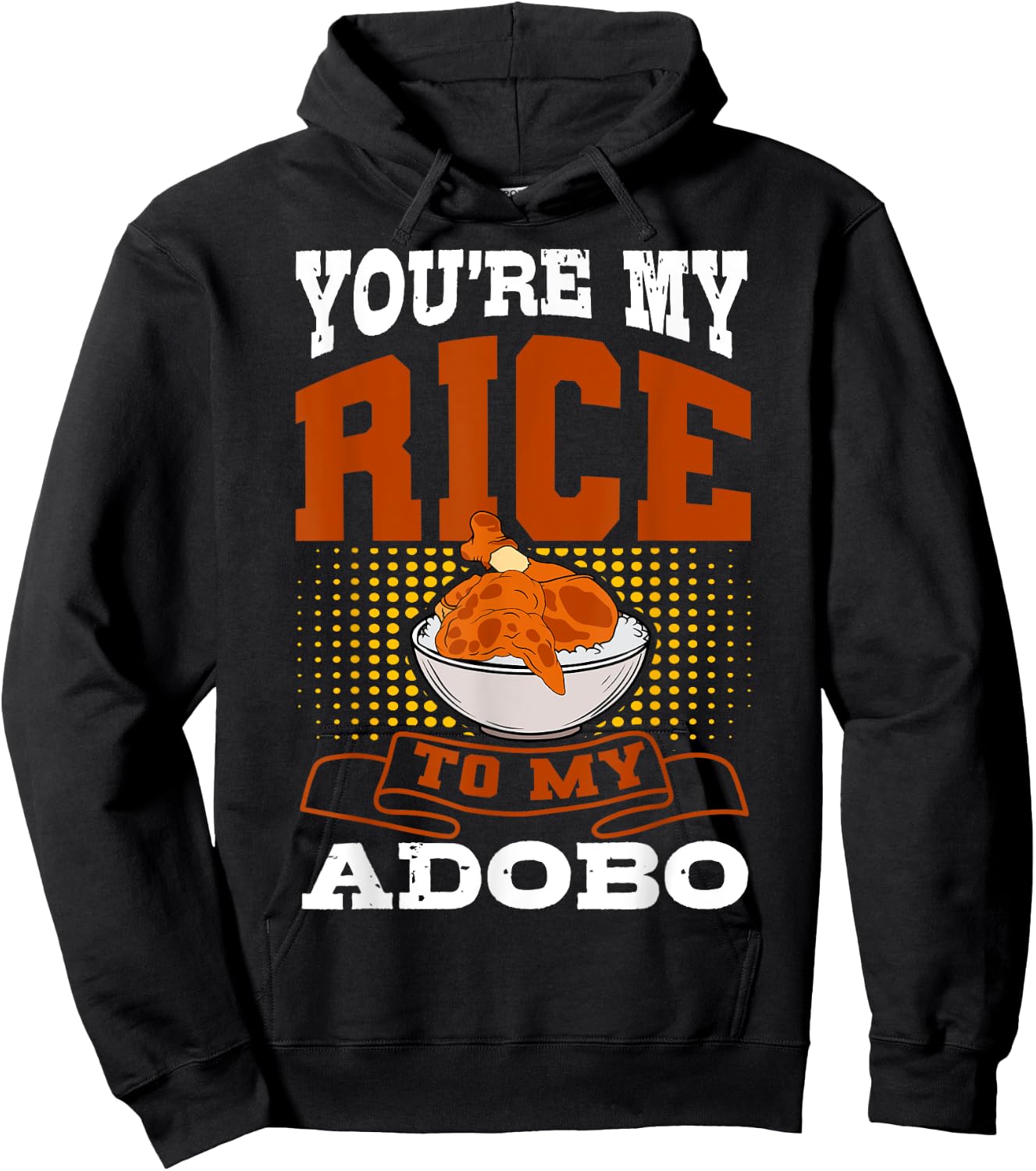 Adobo Chicken Pinoy Rice Cuisine Philippine Flag Hoodie - Hoodie | Black