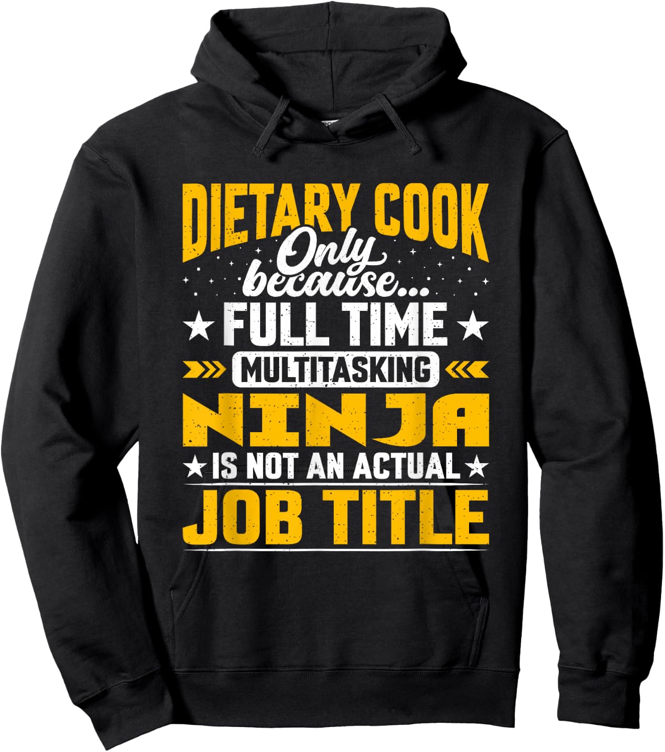 Funny Dietary Chef - Dietary Cook Job Title Hoodie - Hoodie | Black