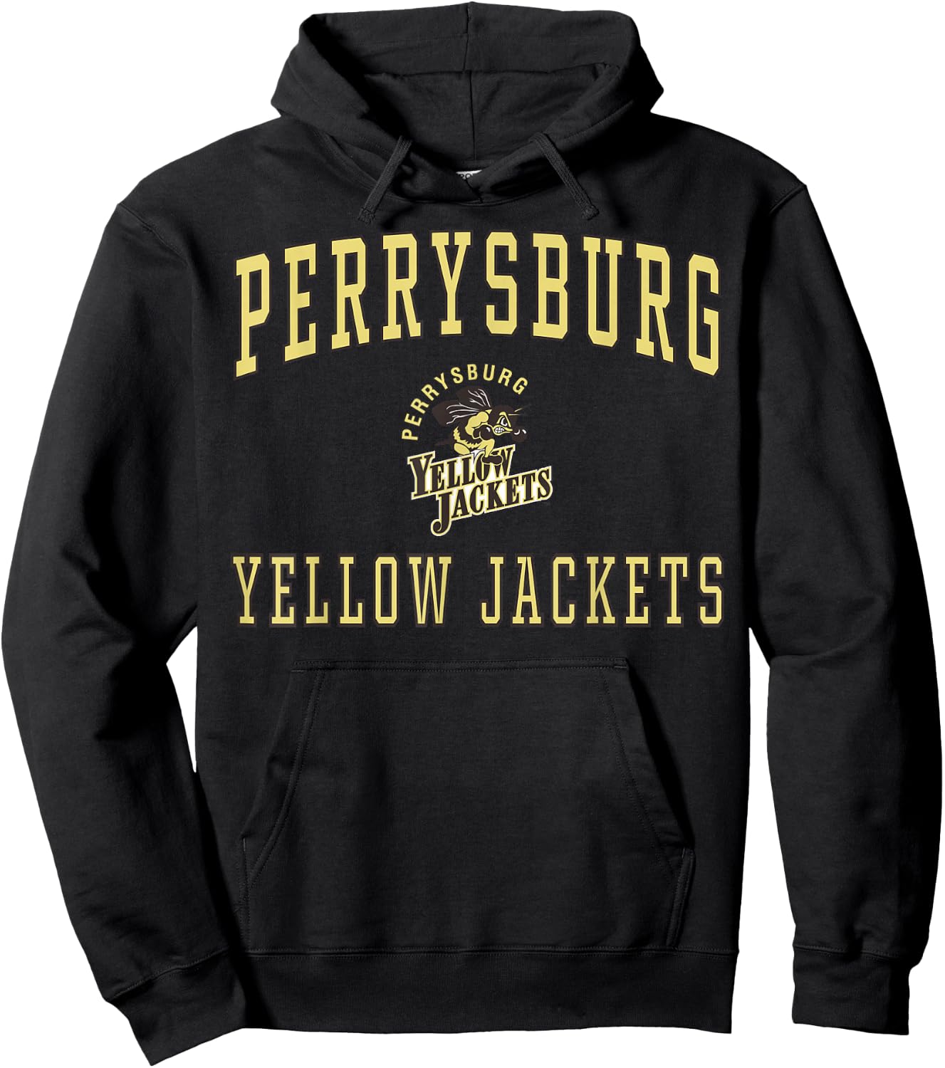 Perrysburg High School Yellow Jackets C1 Hoodie - Hoodie | Black