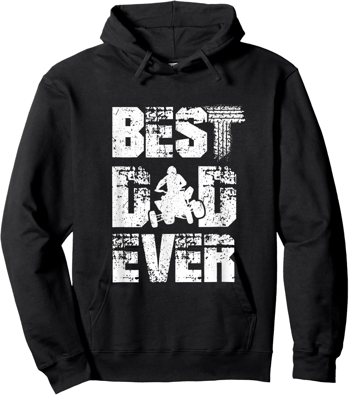 Bester Papa Ever ATV Quad Bike Biker Dad Hoodie - Hoodie | Black