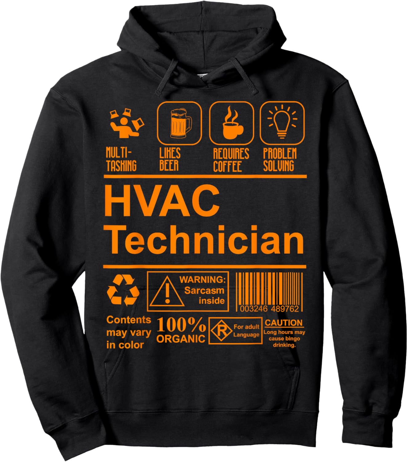 HVAC Technician | Cute Maintenance HVAC Gift Hoodie - Hoodie | Black