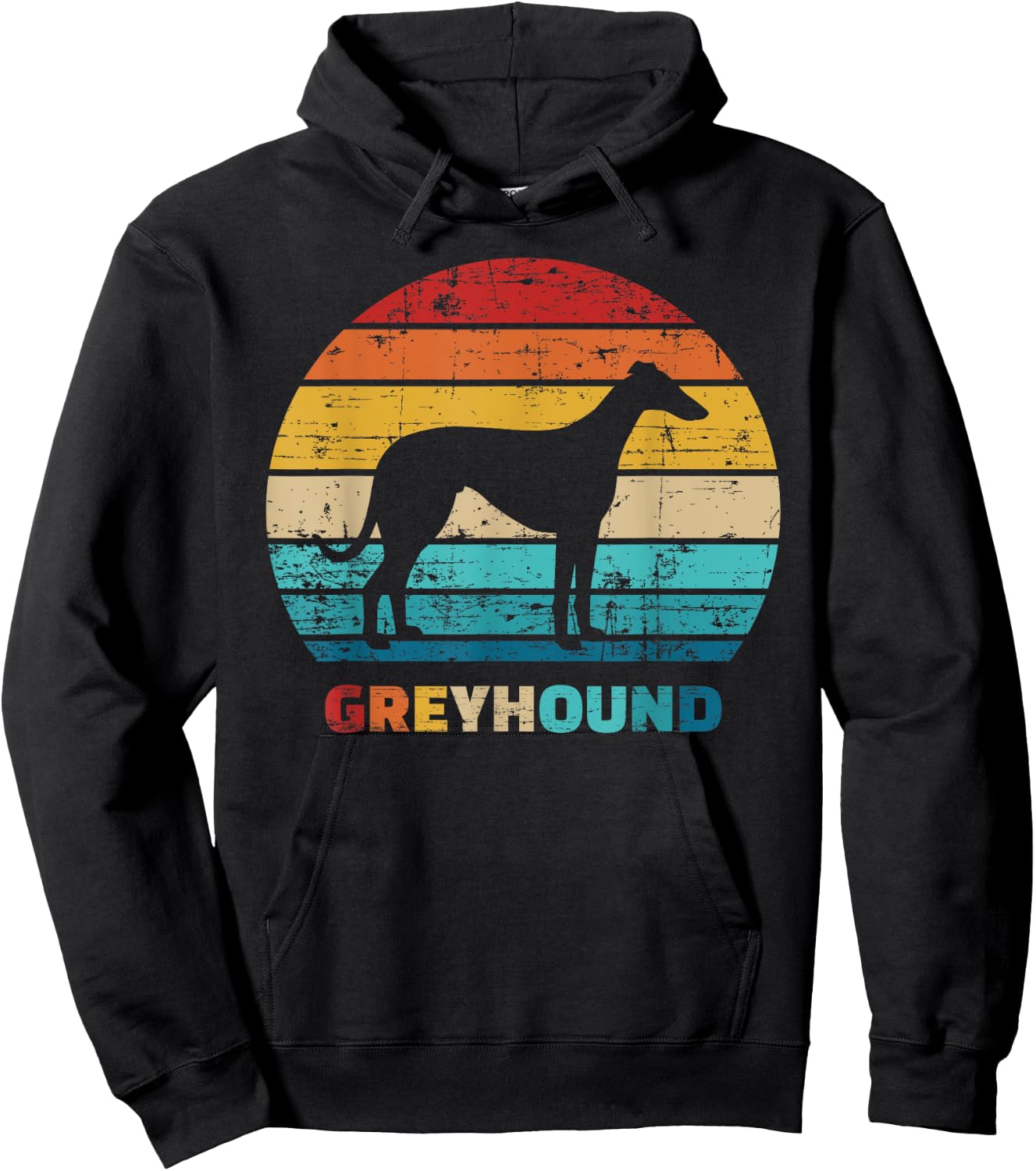 Greyhound vintage Hoodie - Hoodie | Black