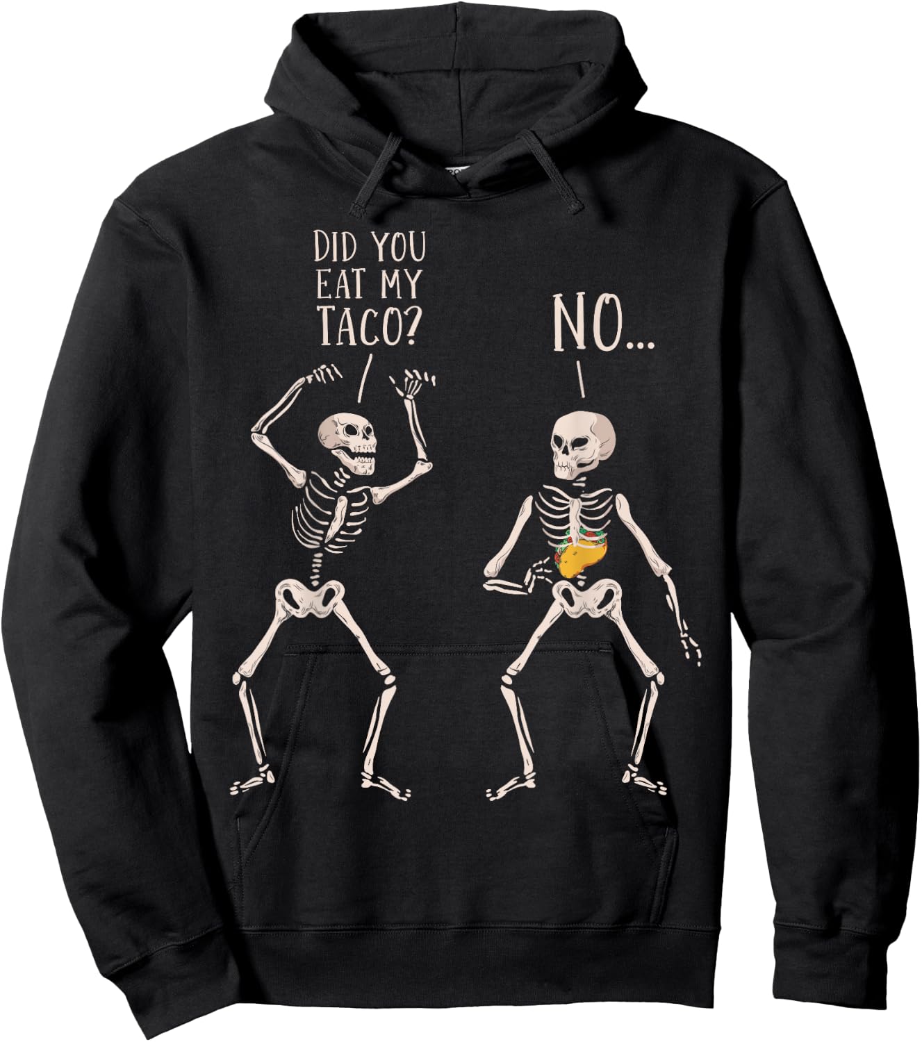 Funny Taco Costume Halloween Hoodie - Hoodie | Black
