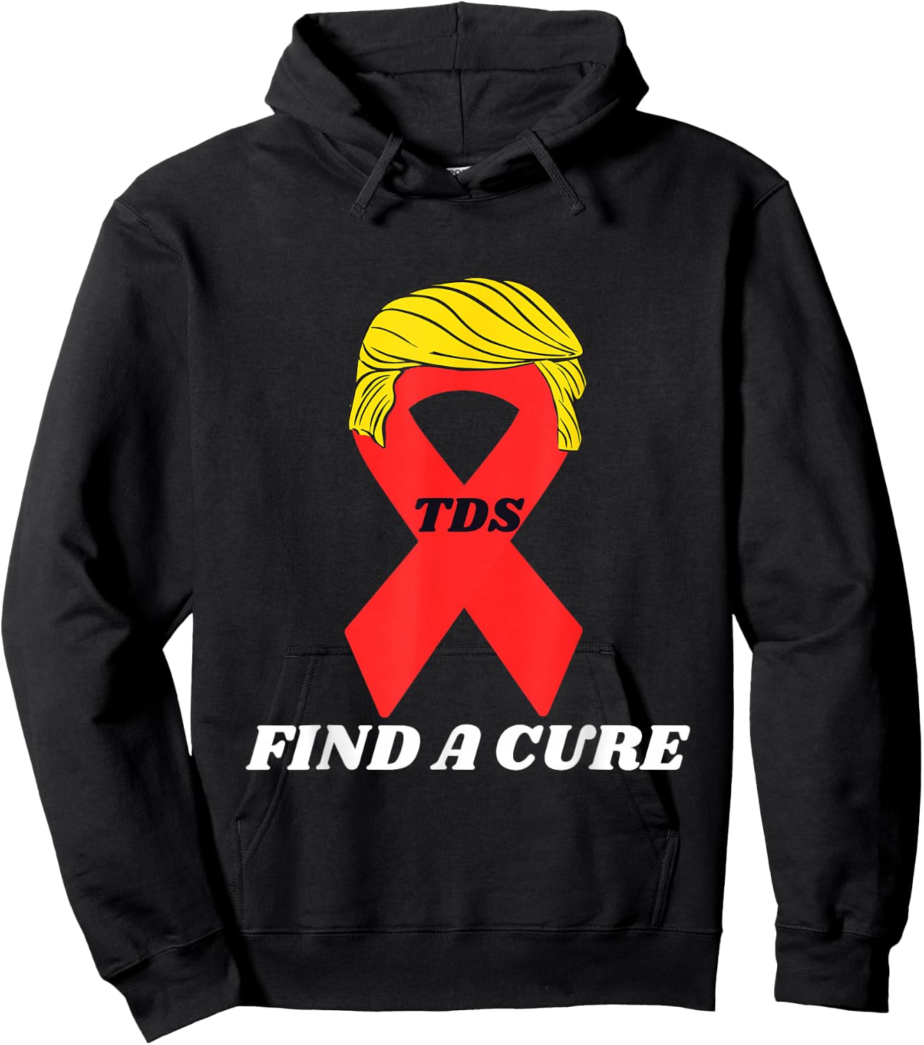 Funny Trump Ribbon Political Humor Hoodie - Hoodie | Black