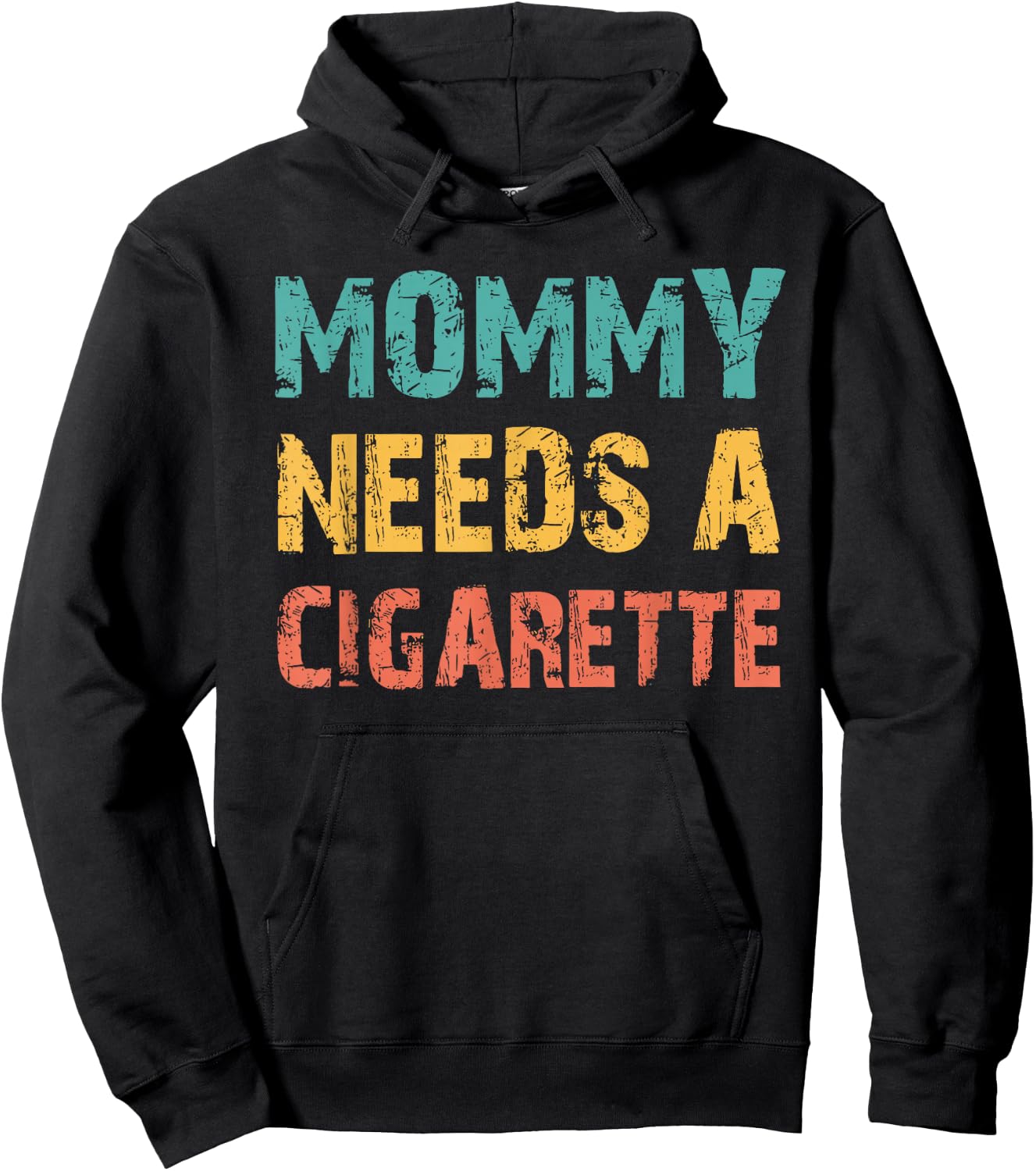 Funny Unhinged Quote Slay Adult Meme Hoodie - Hoodie | Black