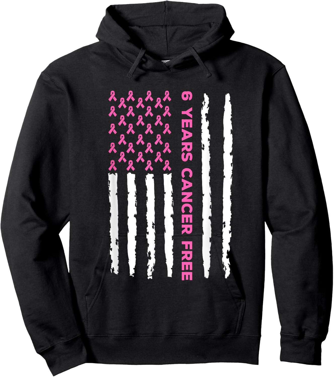 6 Years Breast Cancer Free Survivor Hoodie - Hoodie | Black
