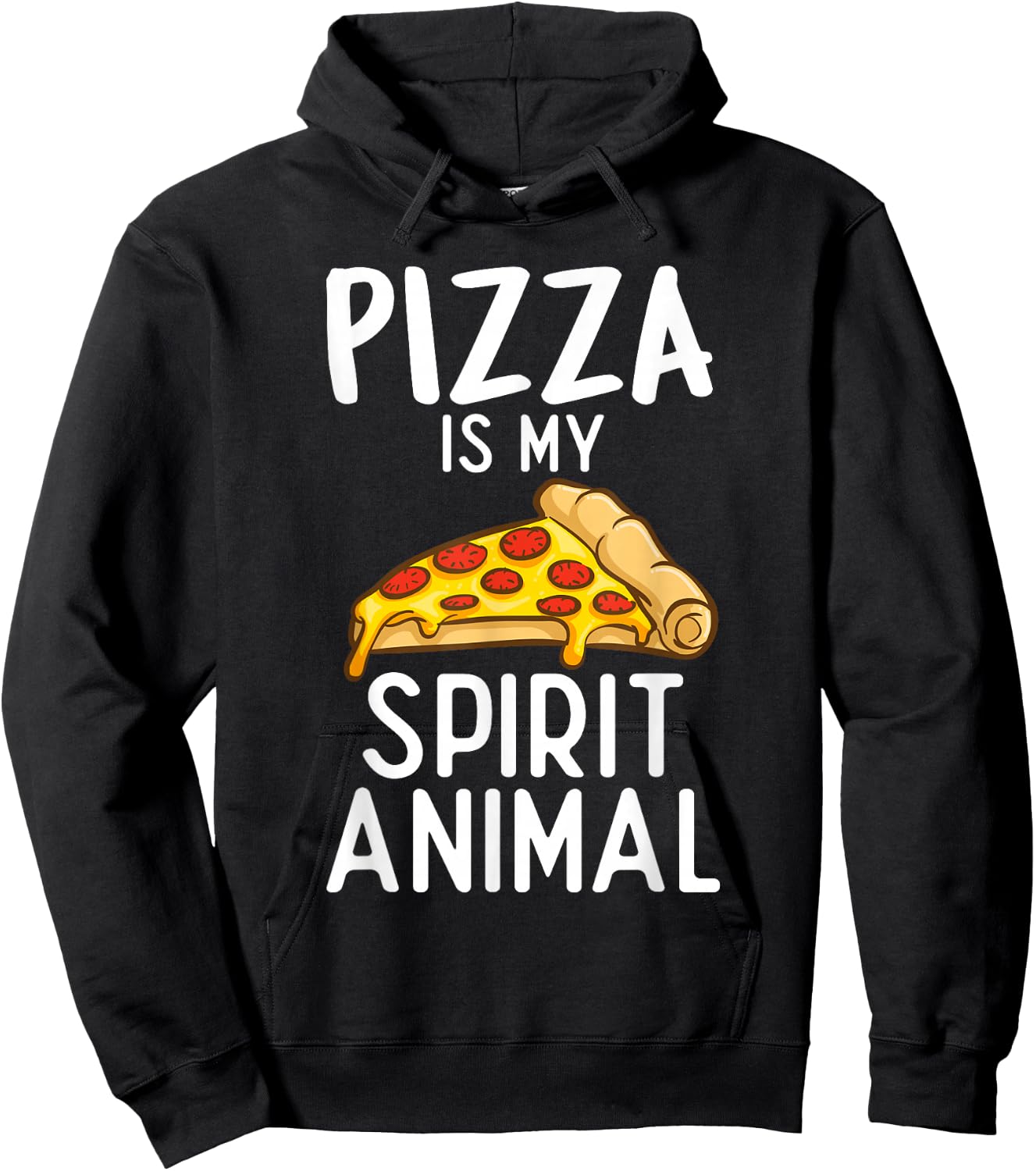 Pizza is my Spirit Animal Snack Pizzalove Pizza Hoodie - Hoodie | Black