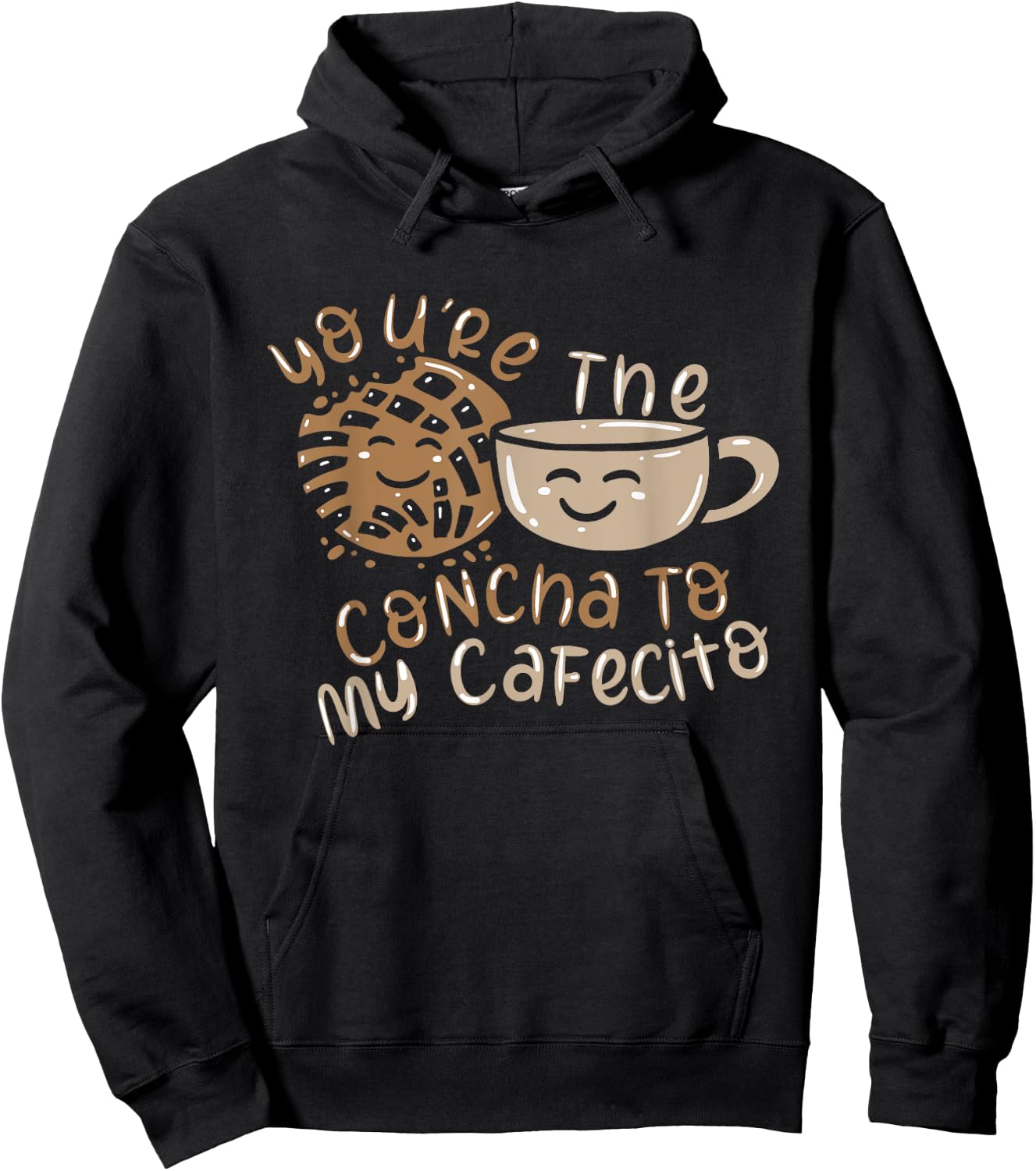 Conchas Pan De Dulce Sweet Mexican Bread Valentine´s Day Hoodie - Hoodie | Black