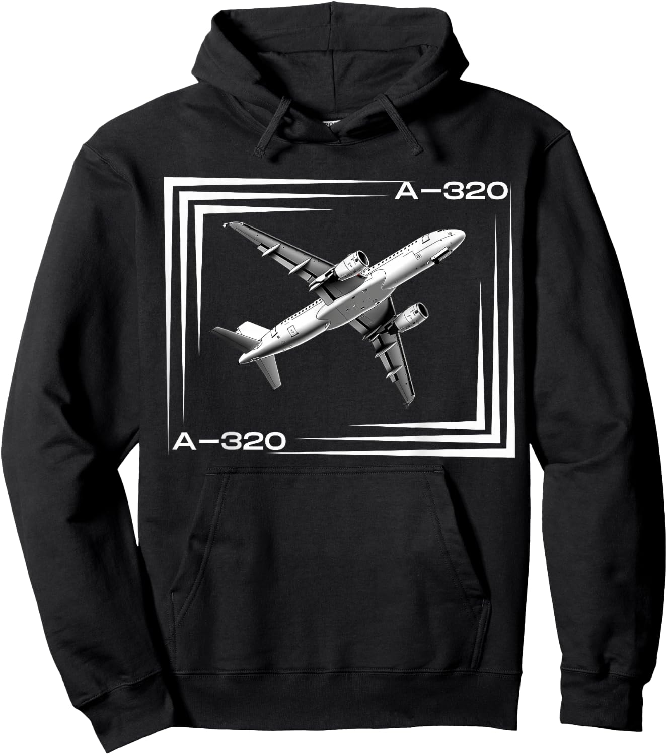 Airbus320 Airplane ! Aviation A320 Jet Hoodie - Hoodie | Black