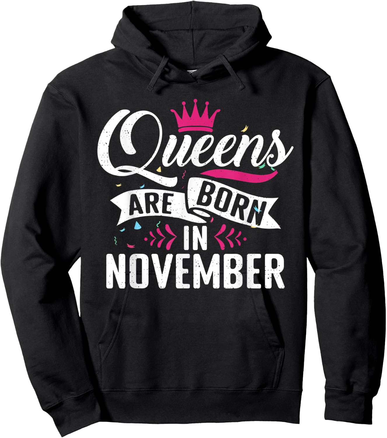 Queens are born in November Birthday Hoodie - Hoodie | Black
