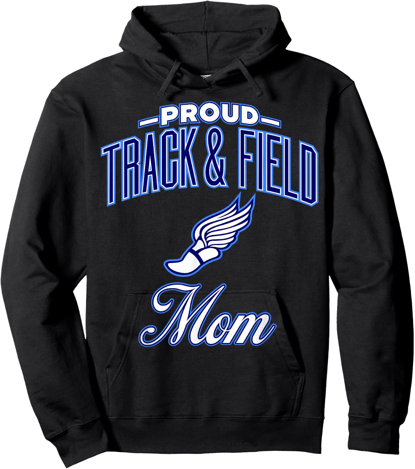 Track & Field Mom Shirt Hoodie - Hoodie | Black