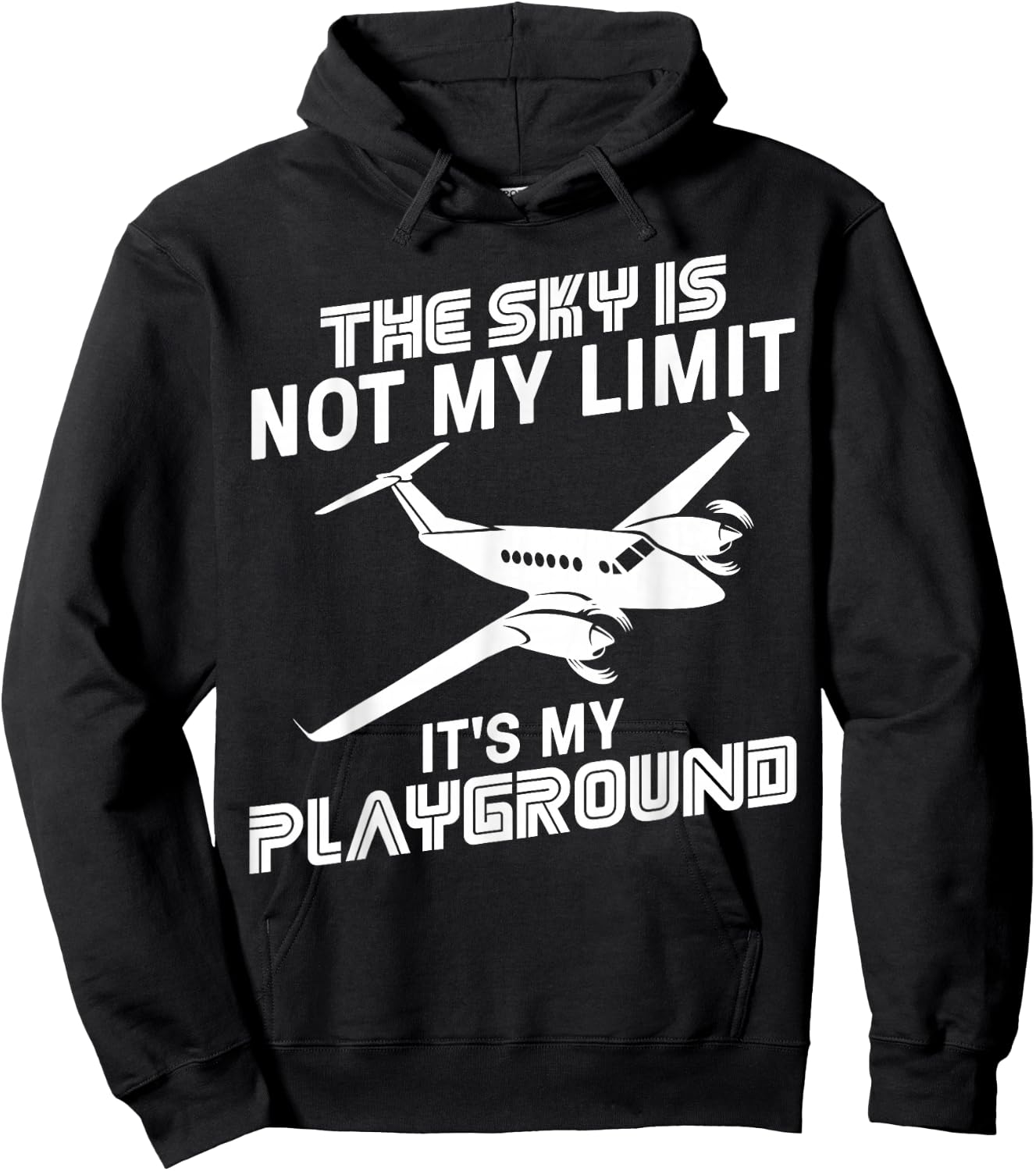 Funny Airplane Pilot Art Women Aeroplane Aircraft Hoodie - Hoodie | Black