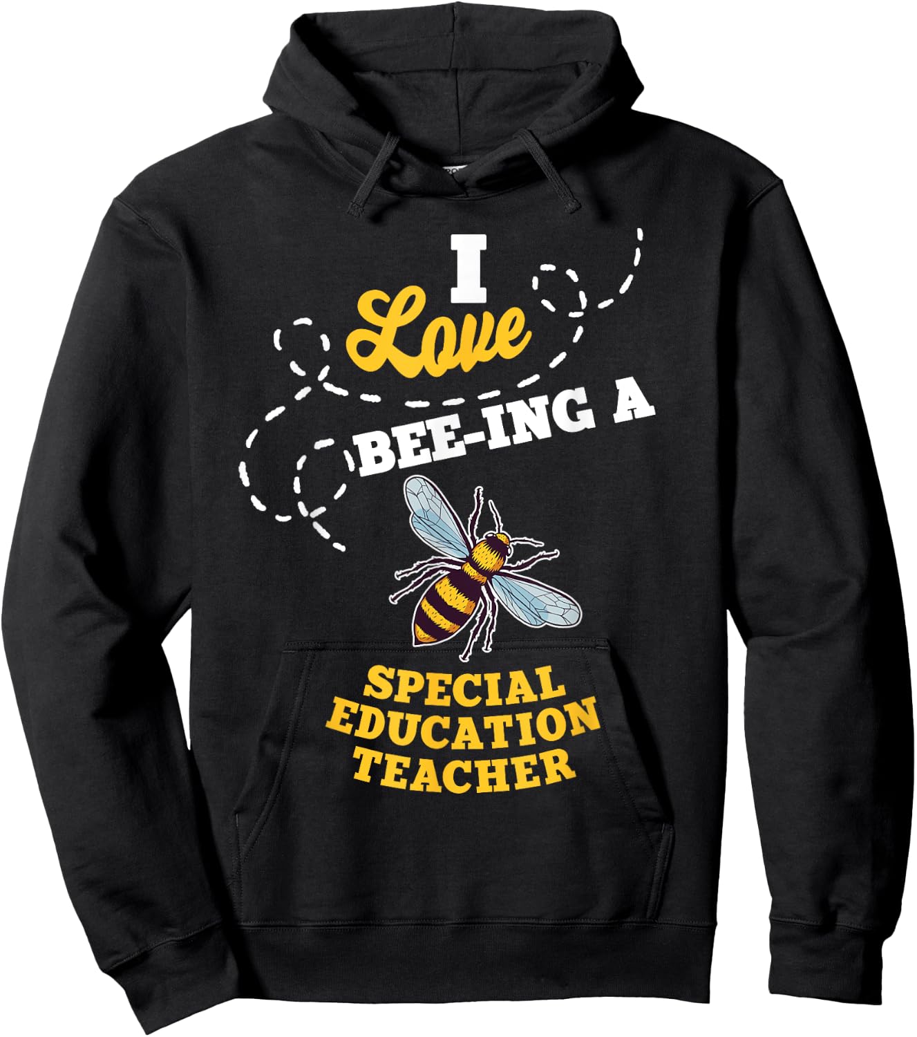 I Love Bee-Ing A Special Education Teacher Honey Bee Job Women Hoodie - Hoodie | Black