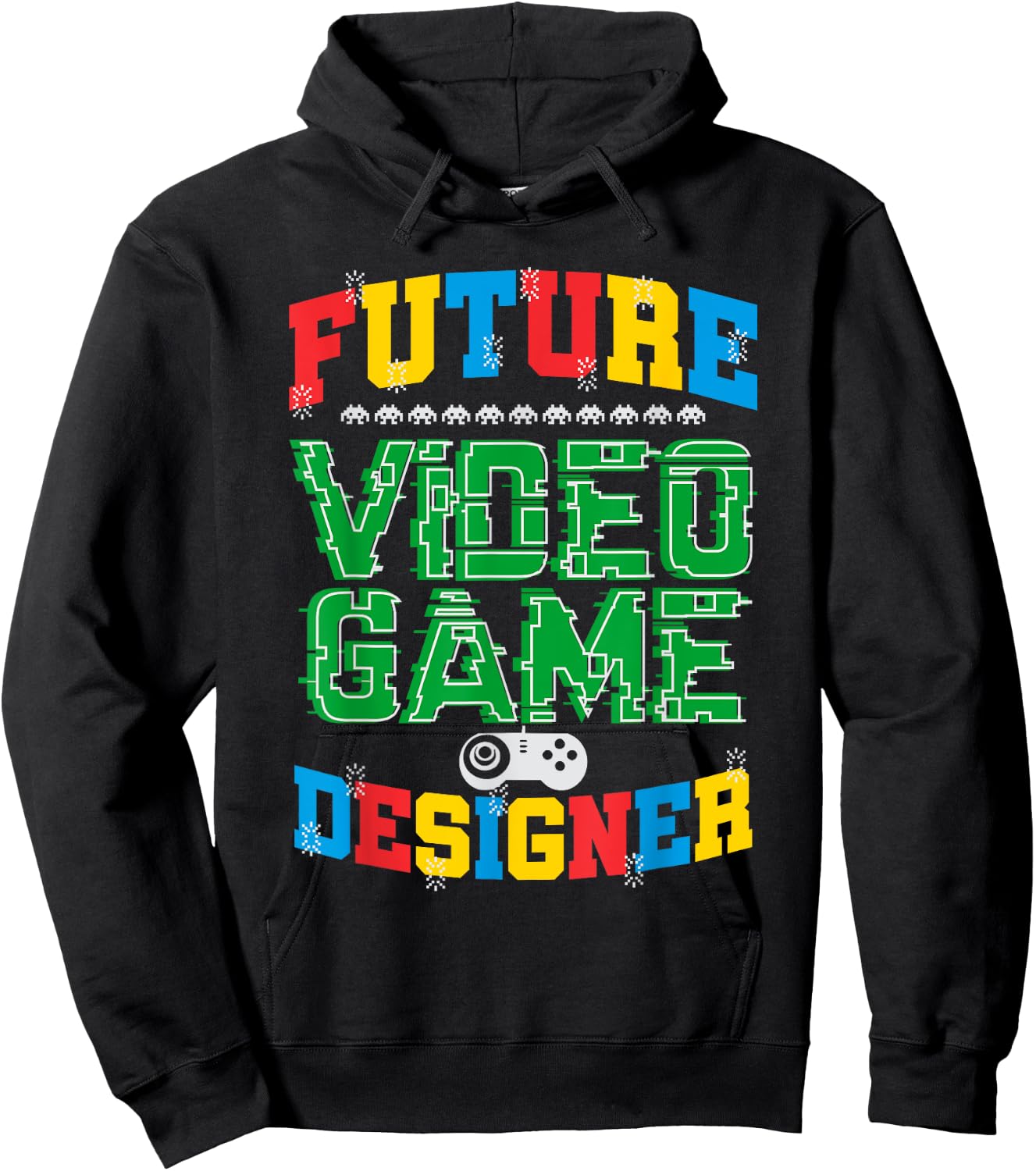 Future Video Game Designer T Shirt Boys Girls Kids Hoodie - Hoodie | Black