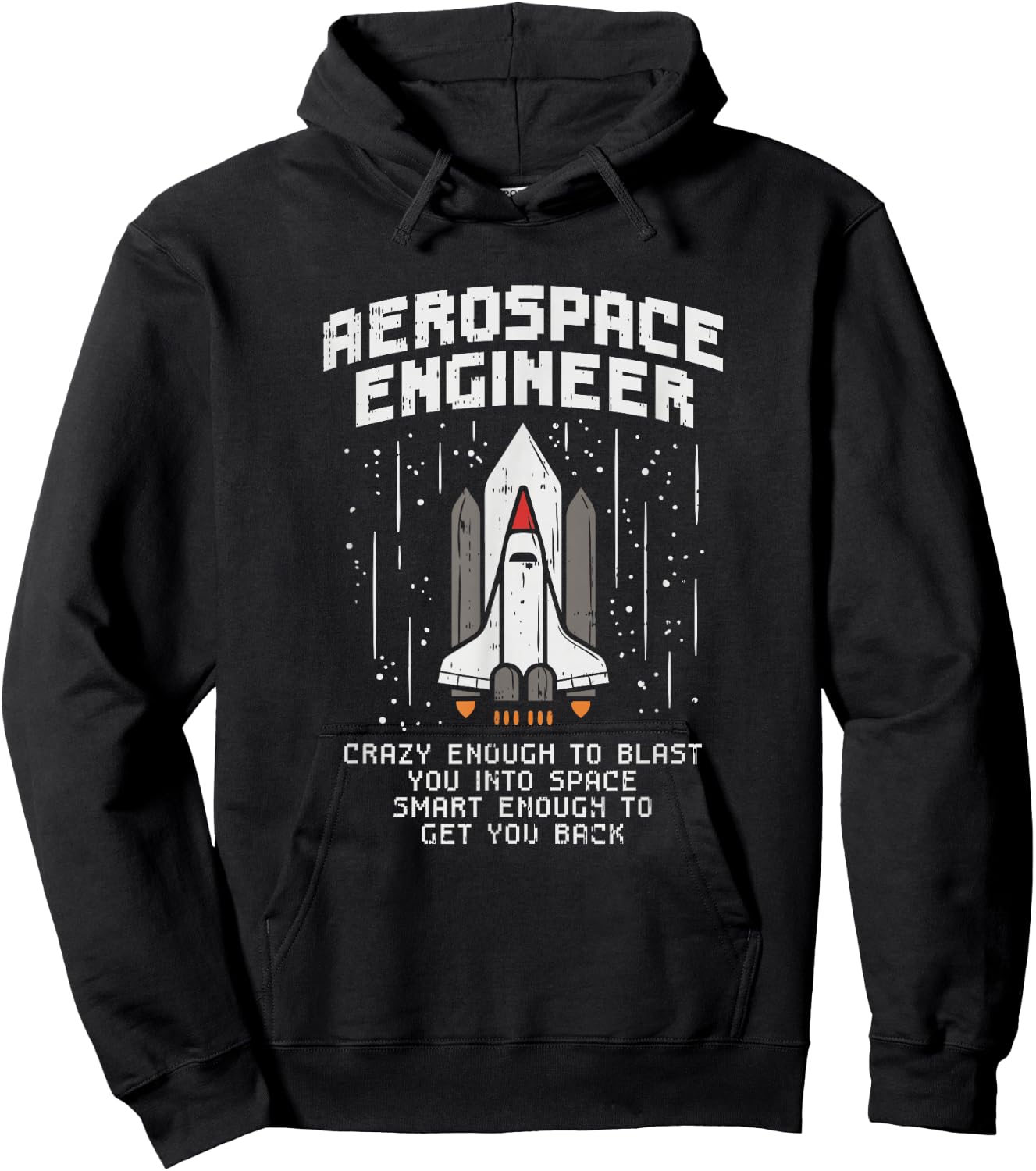 Funny Astronaut Engineer Space Flight Gifts Hoodie - Hoodie | Black