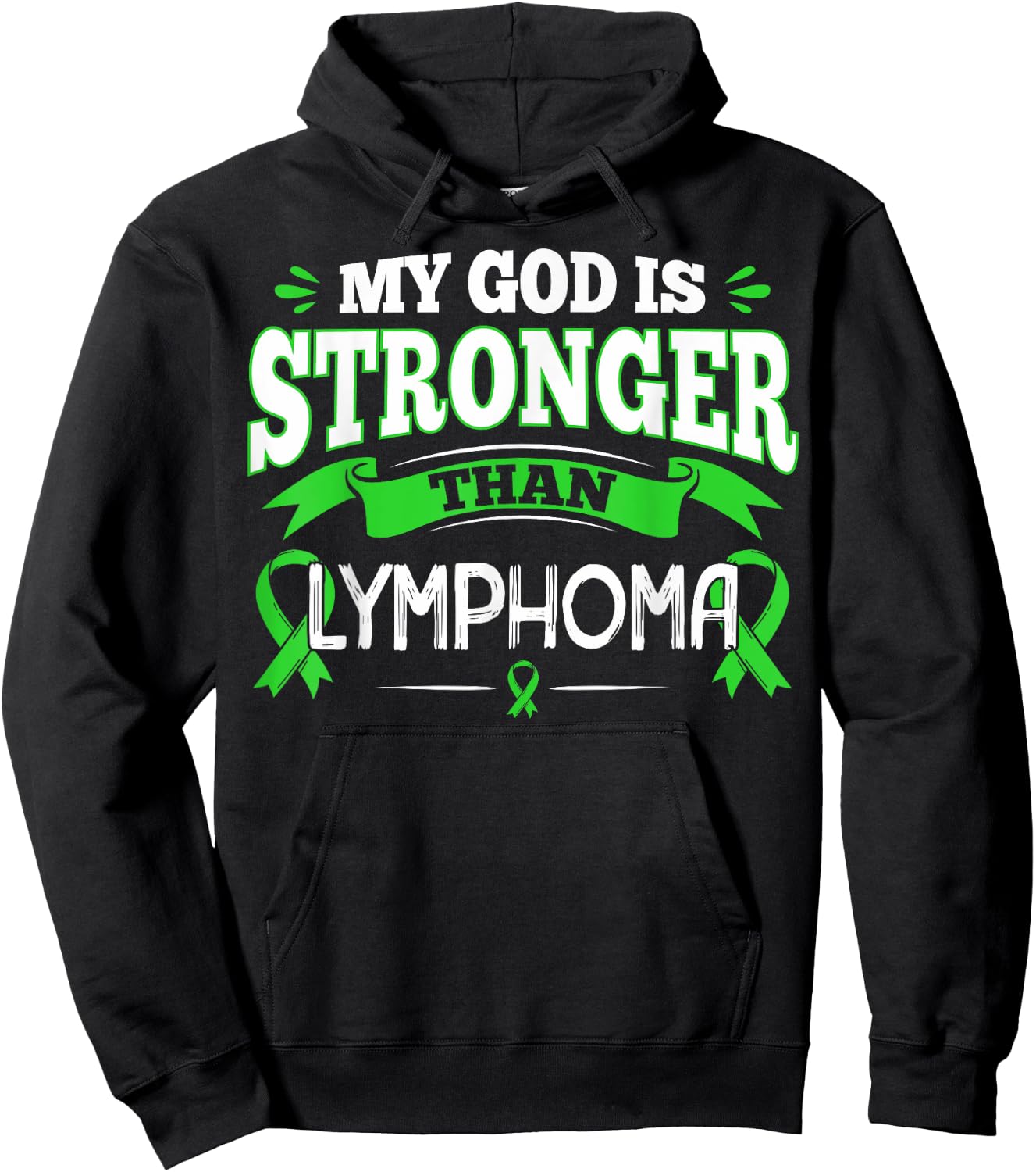 Lymphoma Awareness Gift Blood Cancer Patients Hoodie - Hoodie | Black