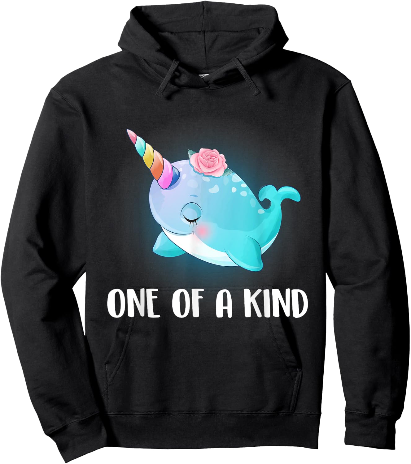 One Of A Kind T Shirt Narwhal Unicorn Shirt Narwhal Costume Hoodie - Hoodie | Black