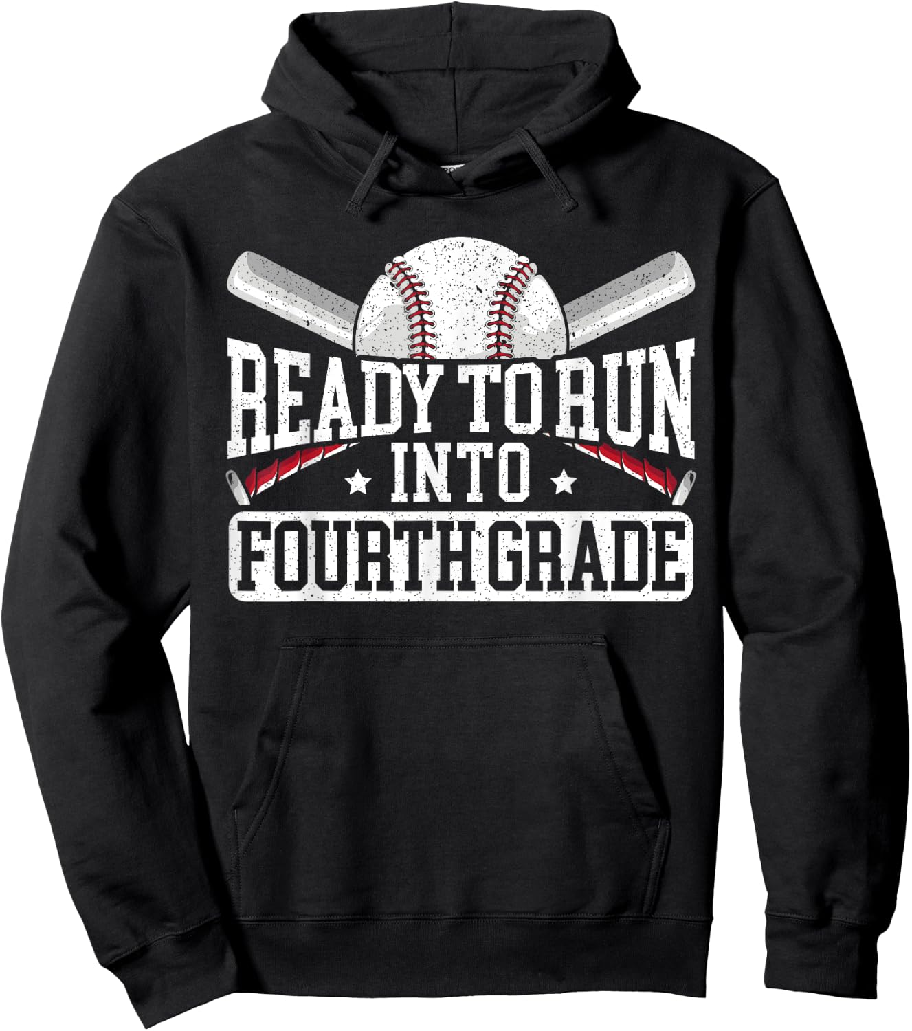 Ready To Run Into Fourth Grade First Day Of School Hoodie - Hoodie | Black