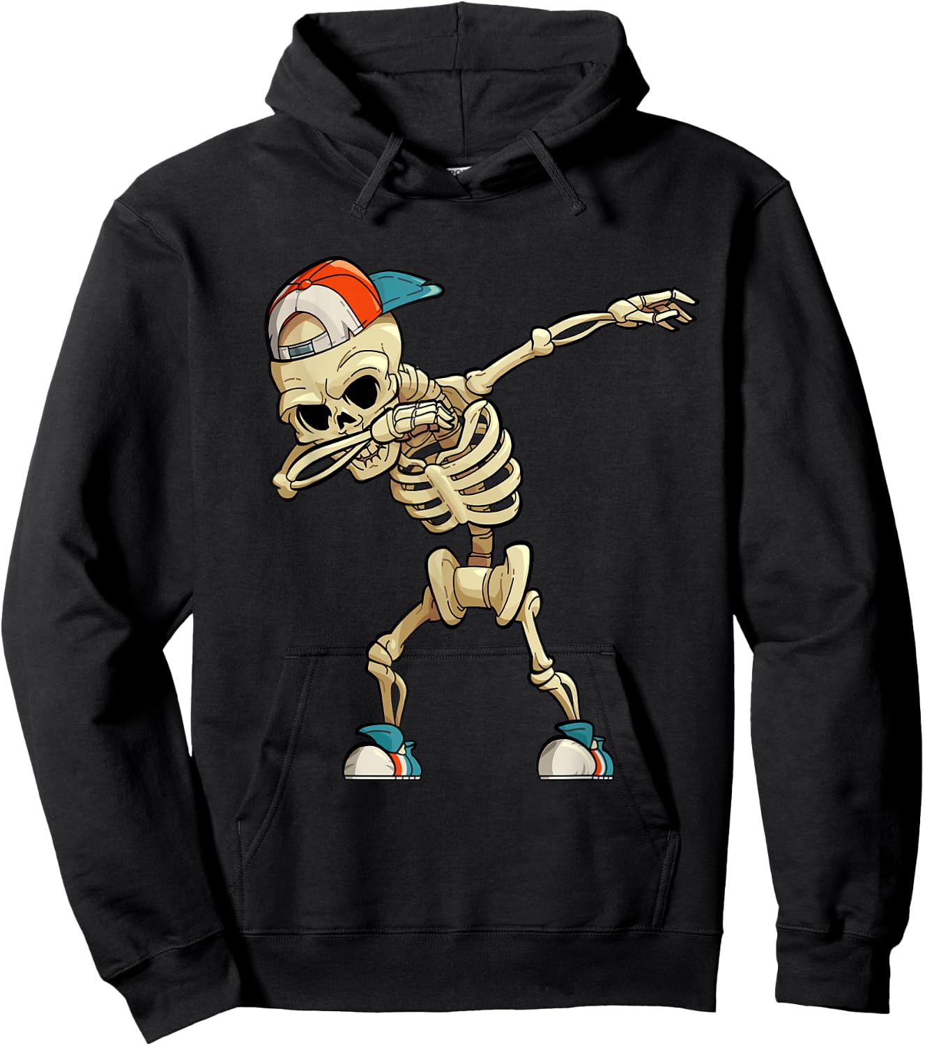 Dabbing Skeleton Funny Dab Kids Dabbing Hoodie - Hoodie | Black