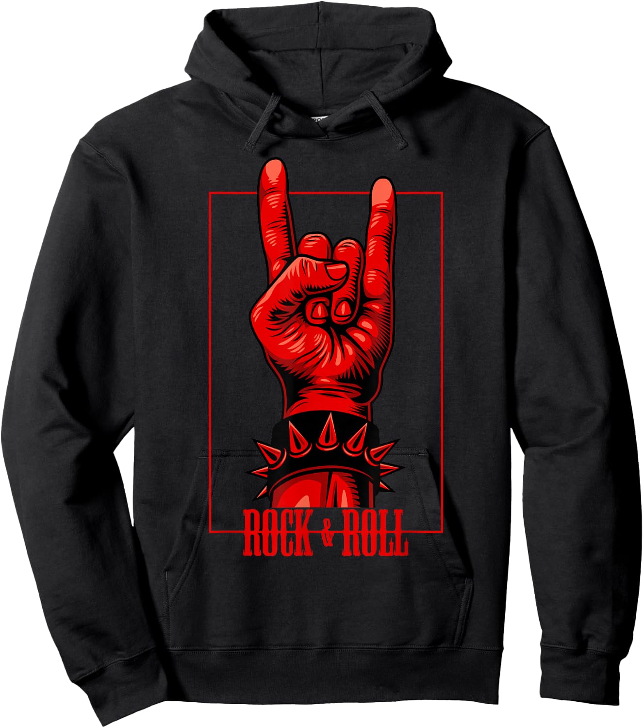 Rock & Roll Devil Greetings Rocker Concert Hoodie - Hoodie | Black