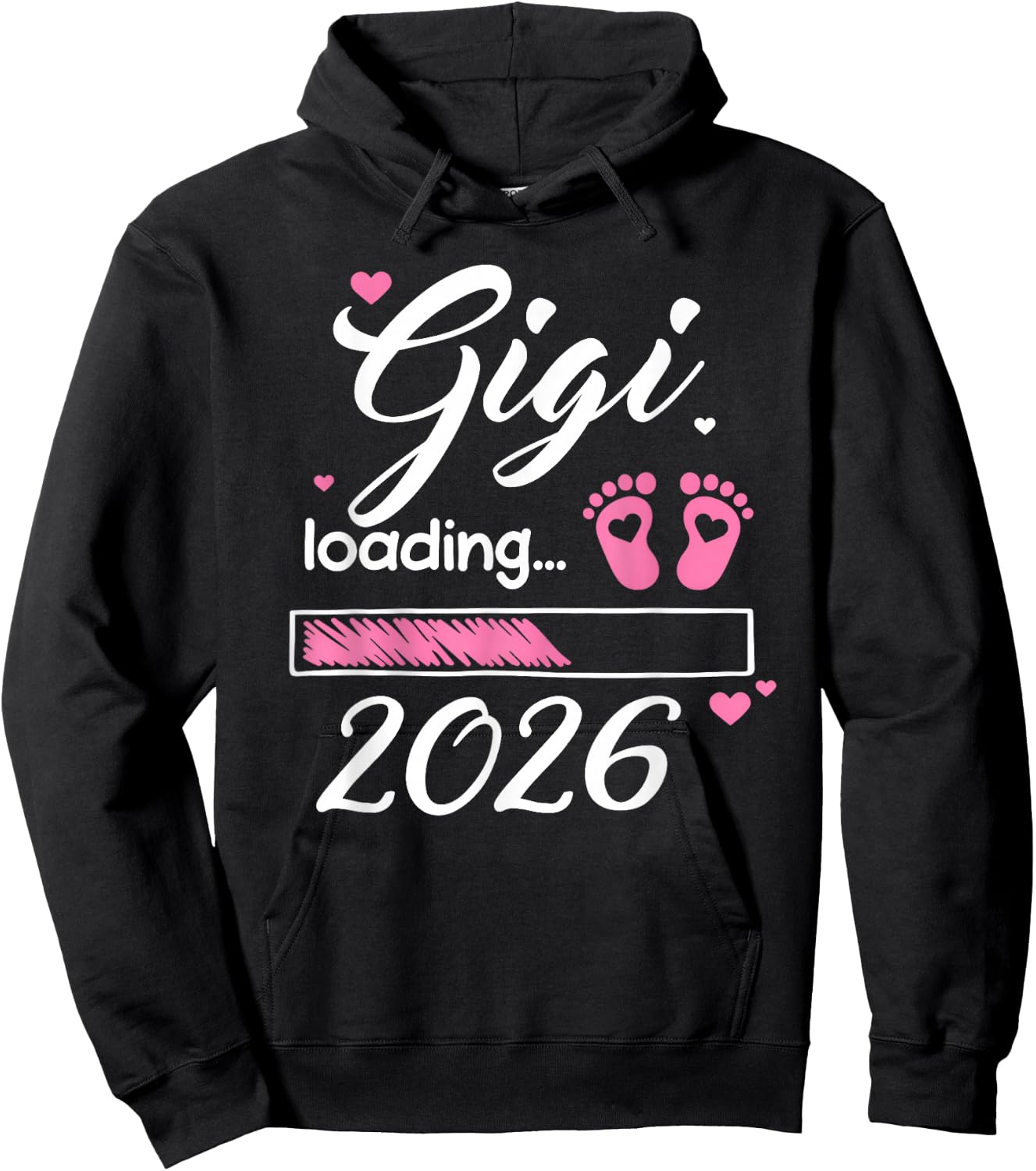 Gigi Loading 2026 New Mom Baby Announcement Mothers Day Hoodie - Hoodie | Black