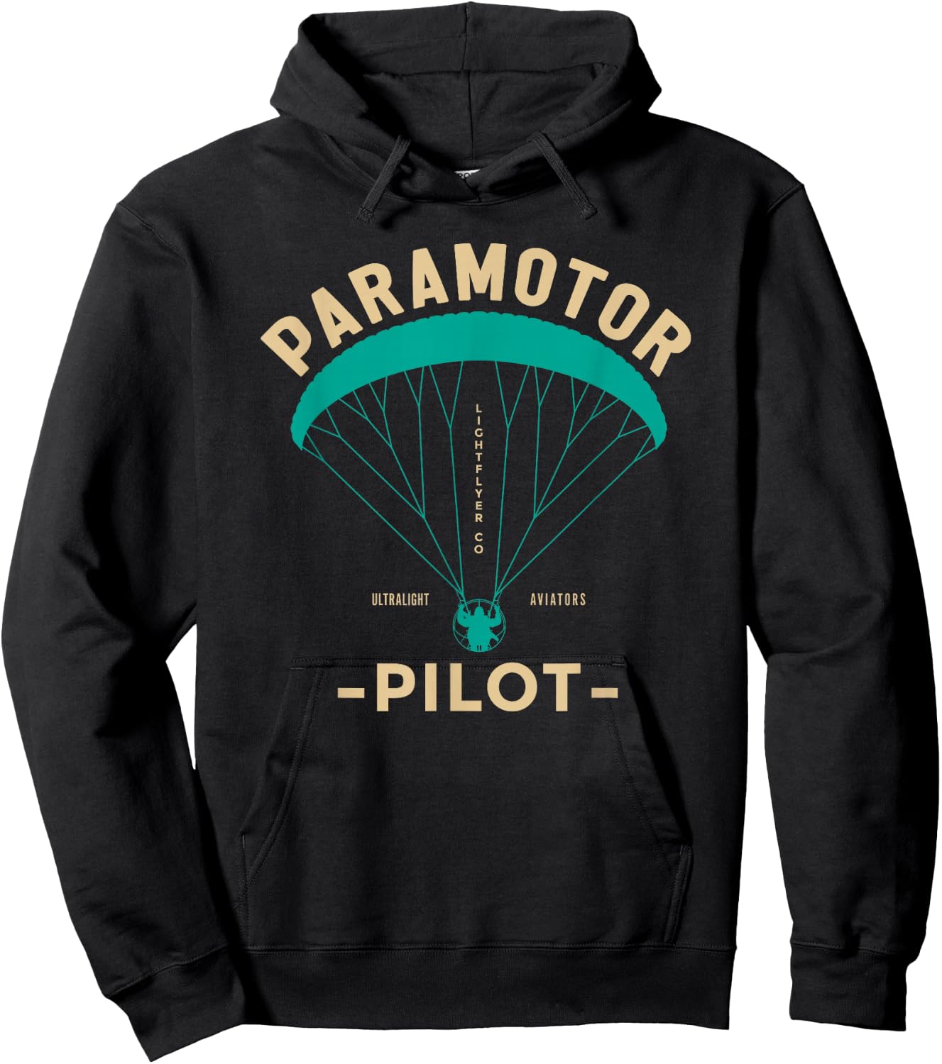 Paramotor Pilot - Powered Paragliding Hoodie - Hoodie | Black