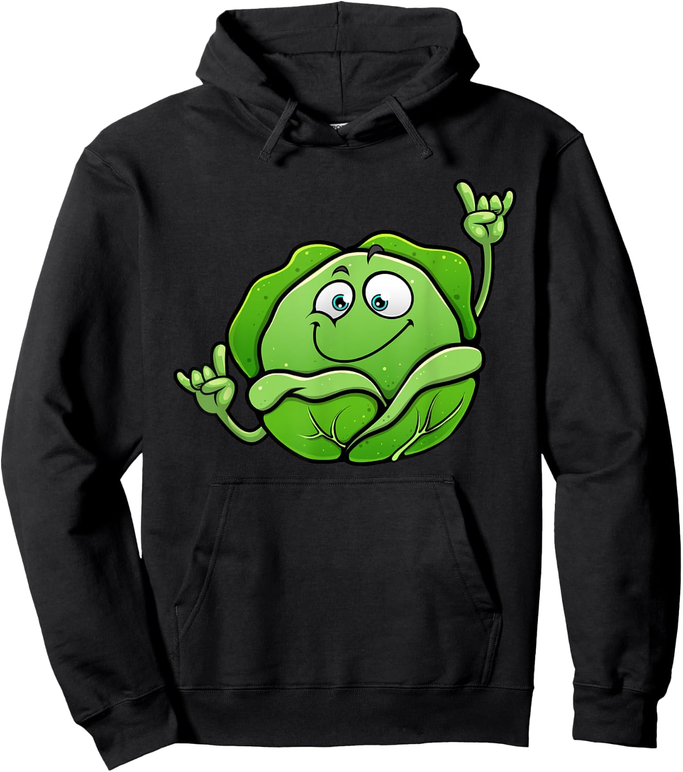 Funny Lettuce Lover Designs Women Vegetarian Foodie Hoodie - Hoodie | Black