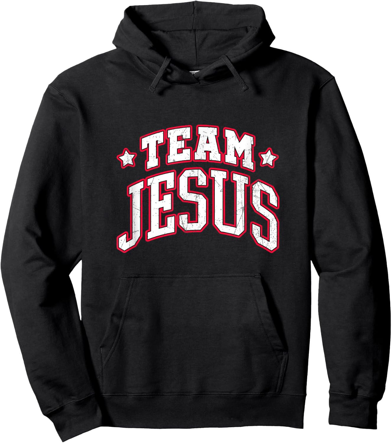 Team Jesus. Christian Statement Hoodie - Hoodie | Black