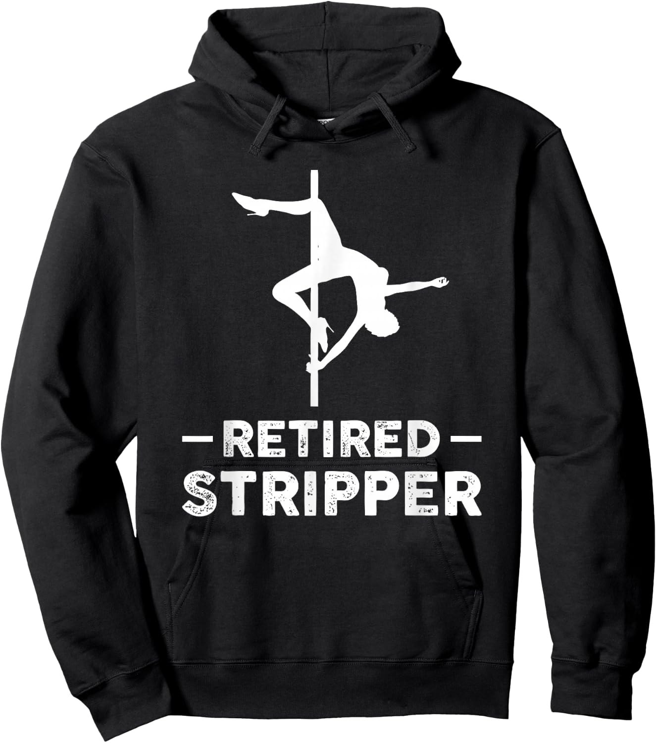 Geschenk fr Rente Retired Stripper Retirement - Women's Adults Black Short Sleeve Classic Fit Hoodie - Hoodie | Black