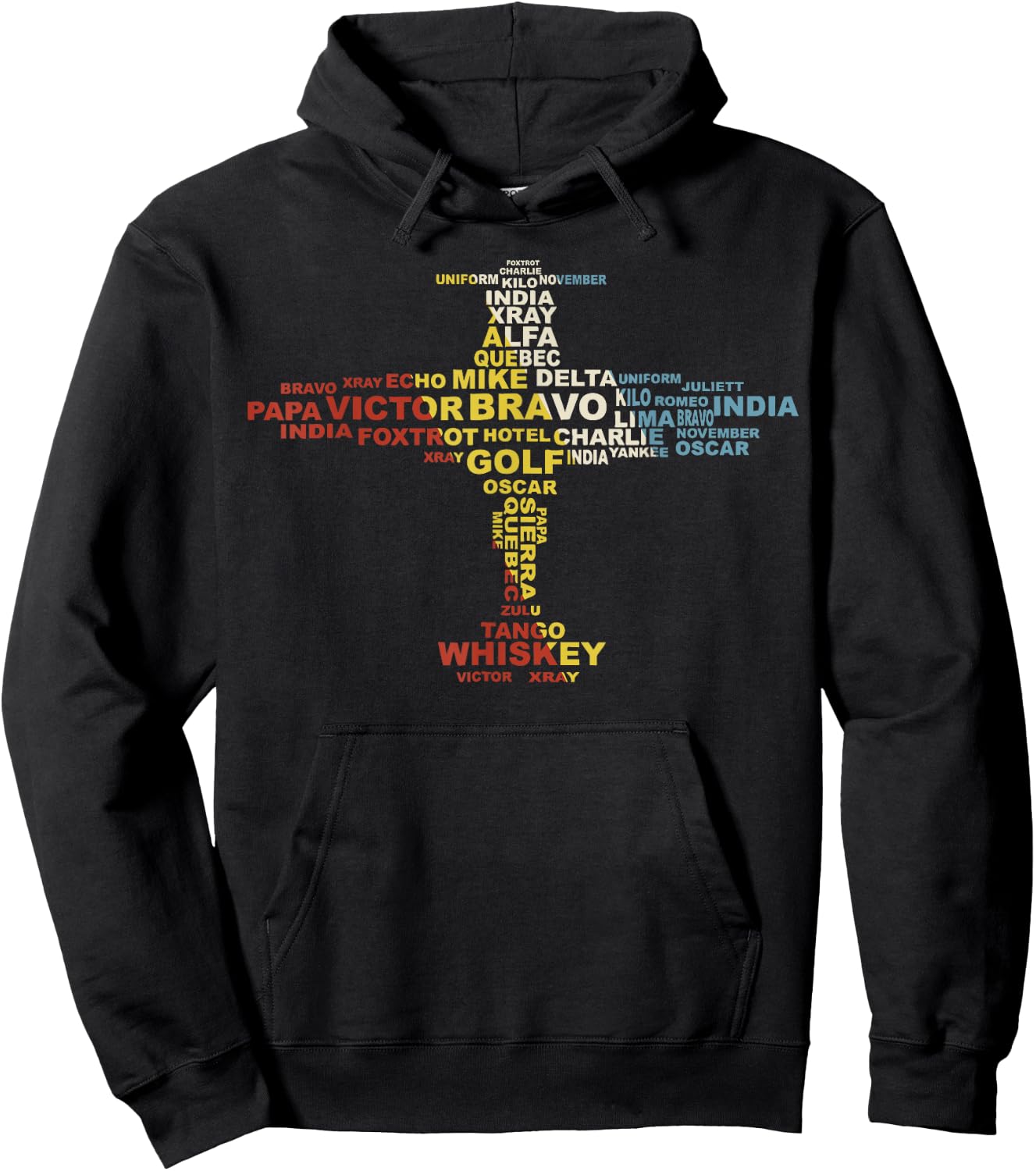 Full Phonetic Alphabet Pilot Airplane Gift Women Hoodie - Hoodie | Black