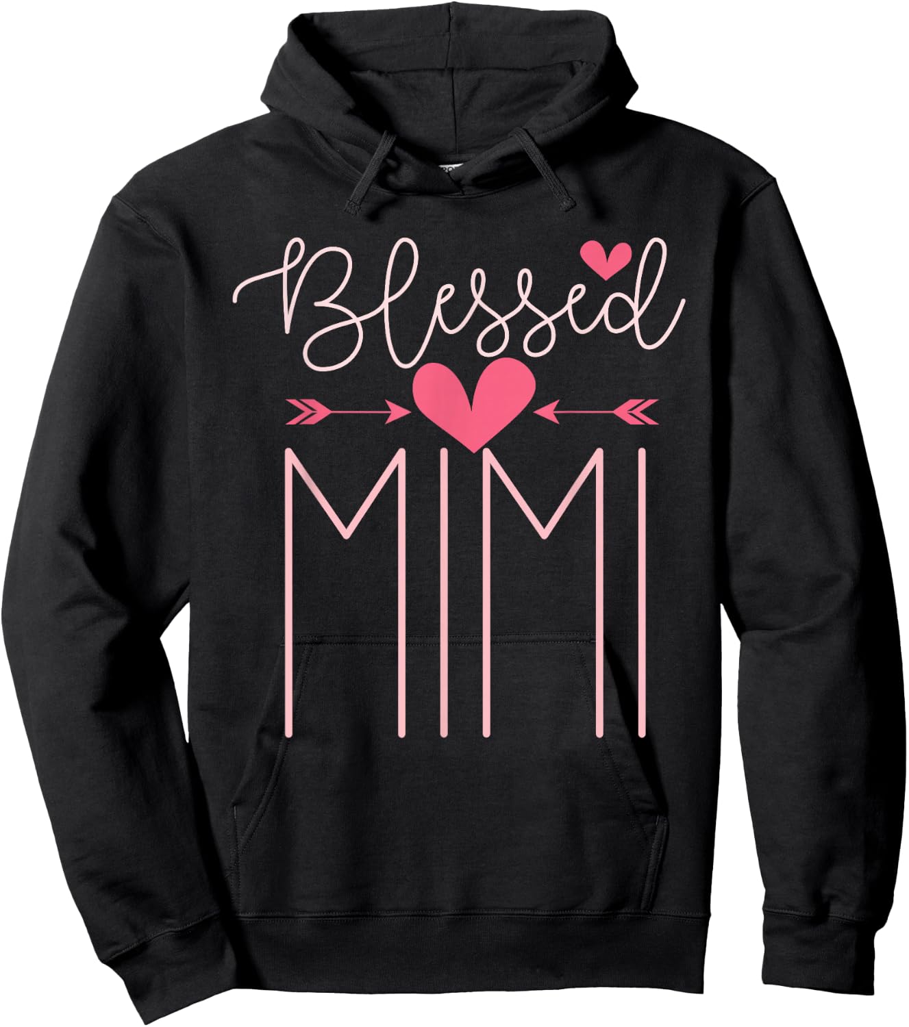 Blessed Mimi Mothers Day Grandparents Day Mimi Hoodie - Hoodie | Black