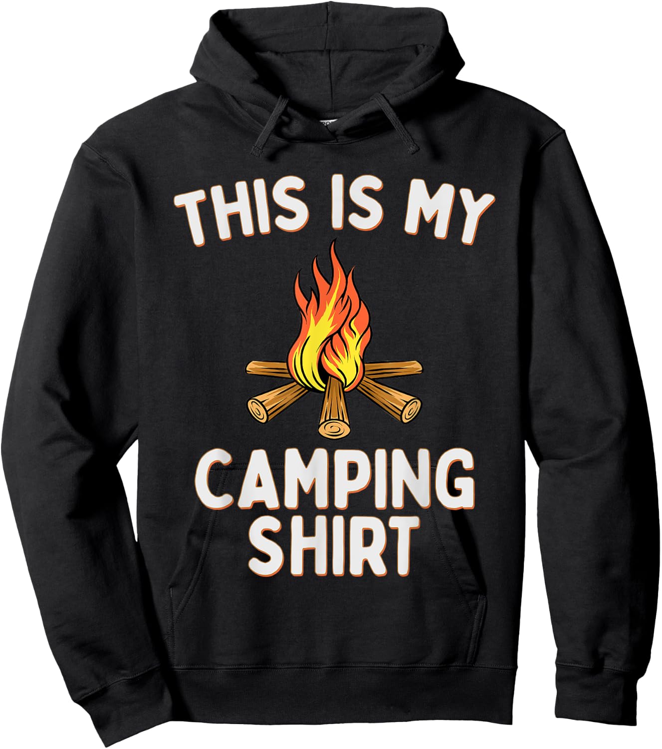 This Is My Camping Pajama Shirt Campfires Hoodie - Hoodie | Black